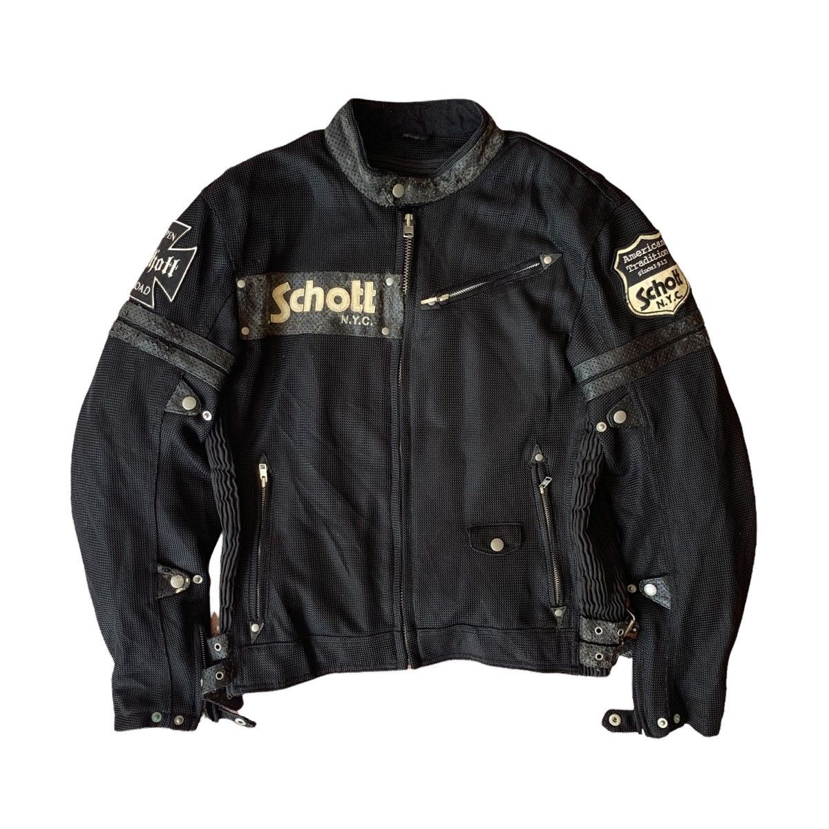 Schott 💥Schott NYC Riding Jacket With Padding Size US M / EU 48-50 / 2 - 1 Thumbnail