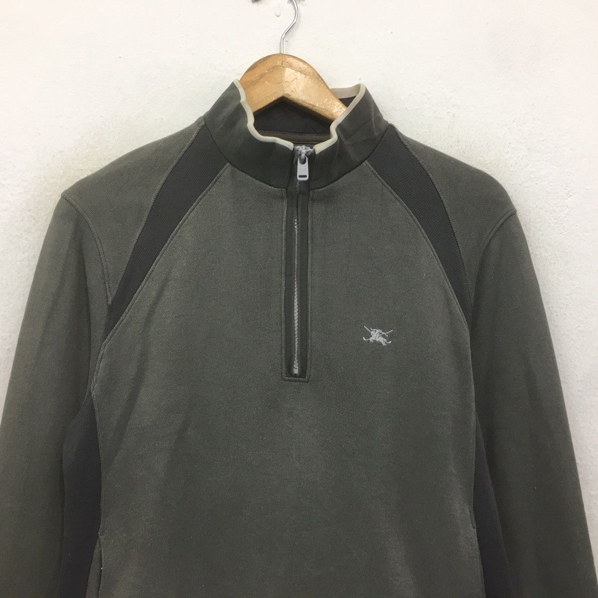 Burberry × Burberry Prorsum × Vintage Vintage Burberry Golf Sweatshirt Burberry Half Zip Size US S / EU 44-46 / 1 - 4 Thumbnail