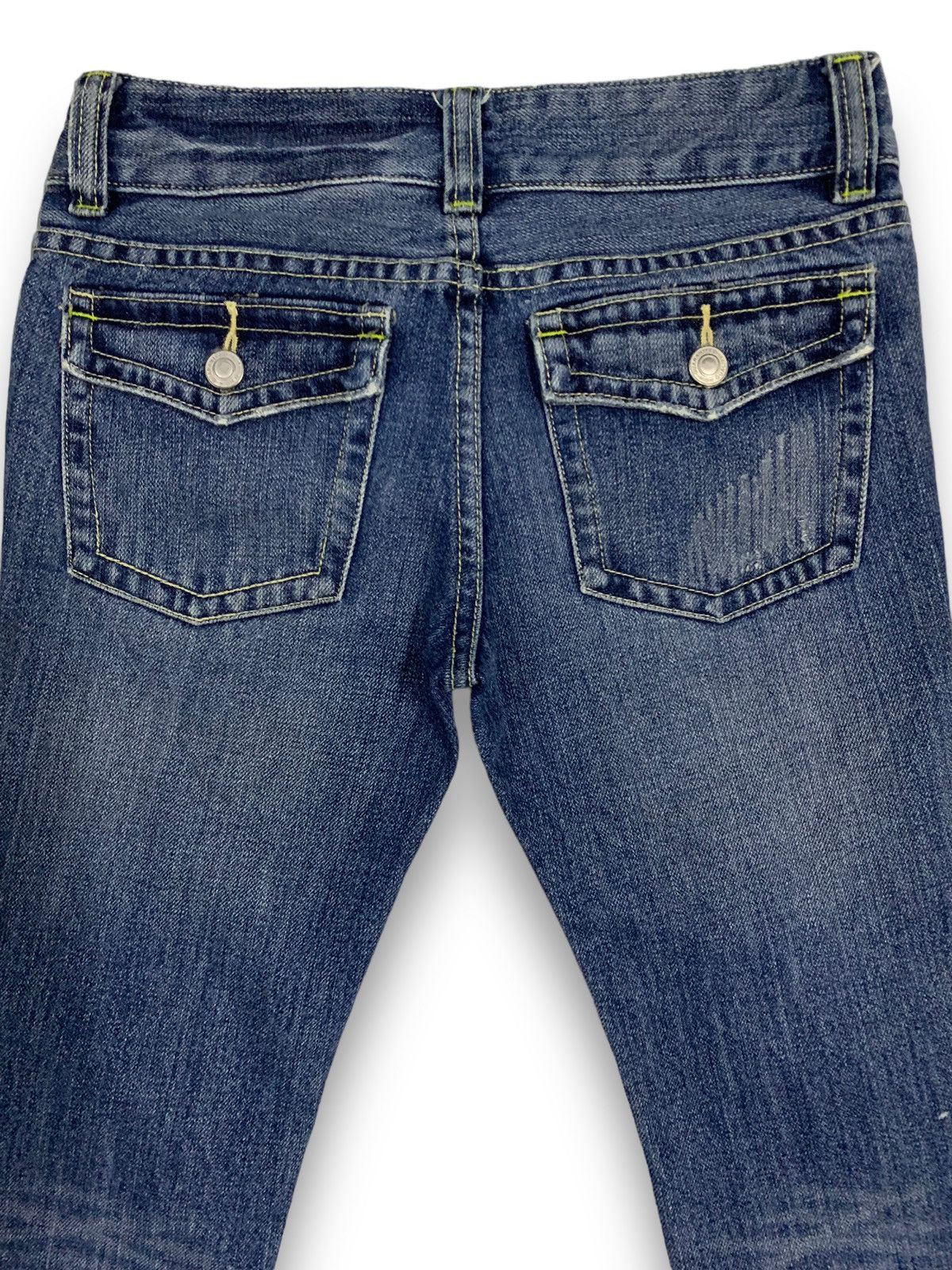 Hysteric Glamour Vintage Japanese Brand Mouth Valley Flared Distressed Jeans Size 27" / US 4 / IT 40 - 10 Thumbnail