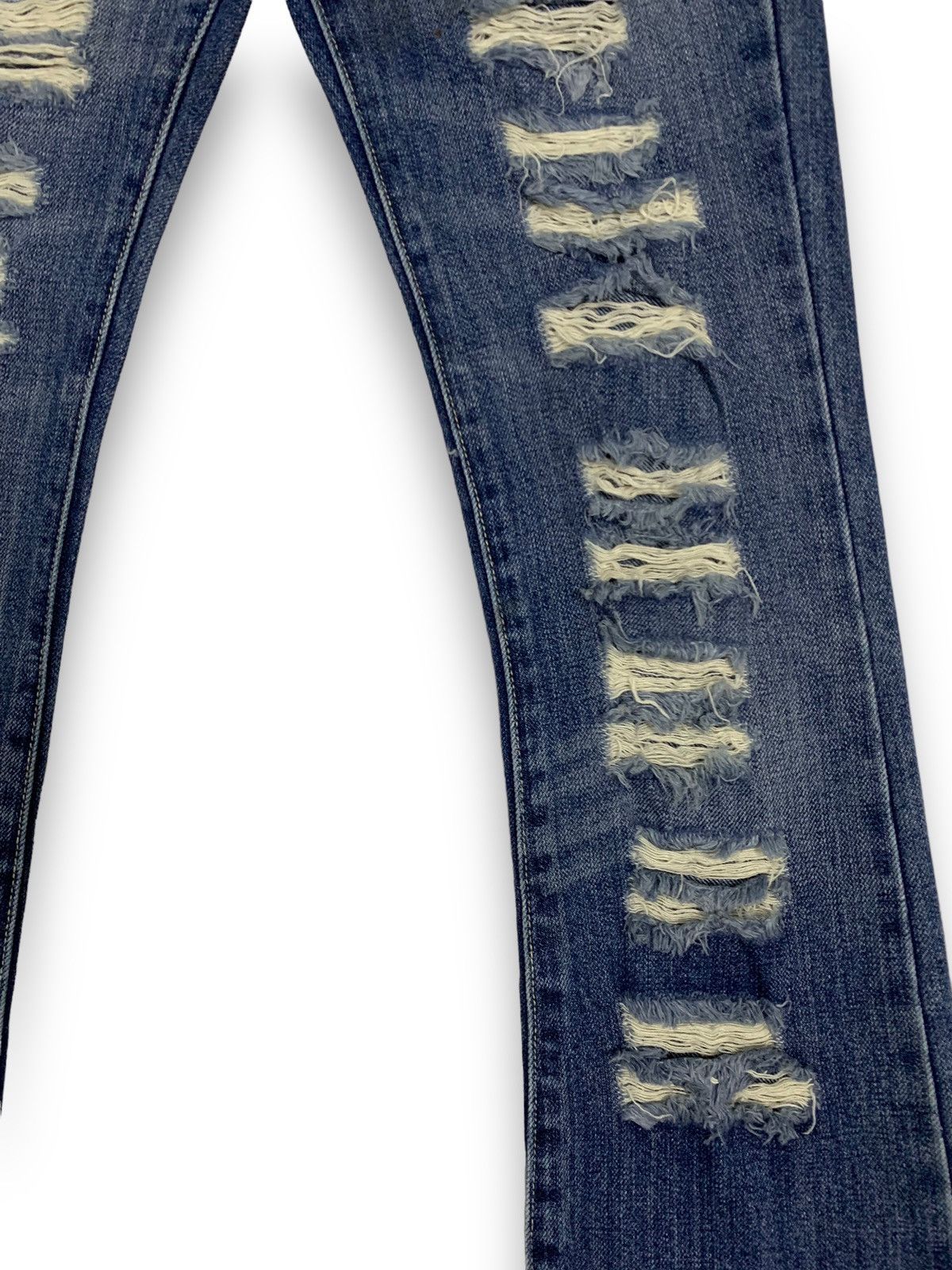 Hysteric Glamour Vintage Japanese Brand Mouth Valley Flared Distressed Jeans Size 27" / US 4 / IT 40 - 7 Thumbnail