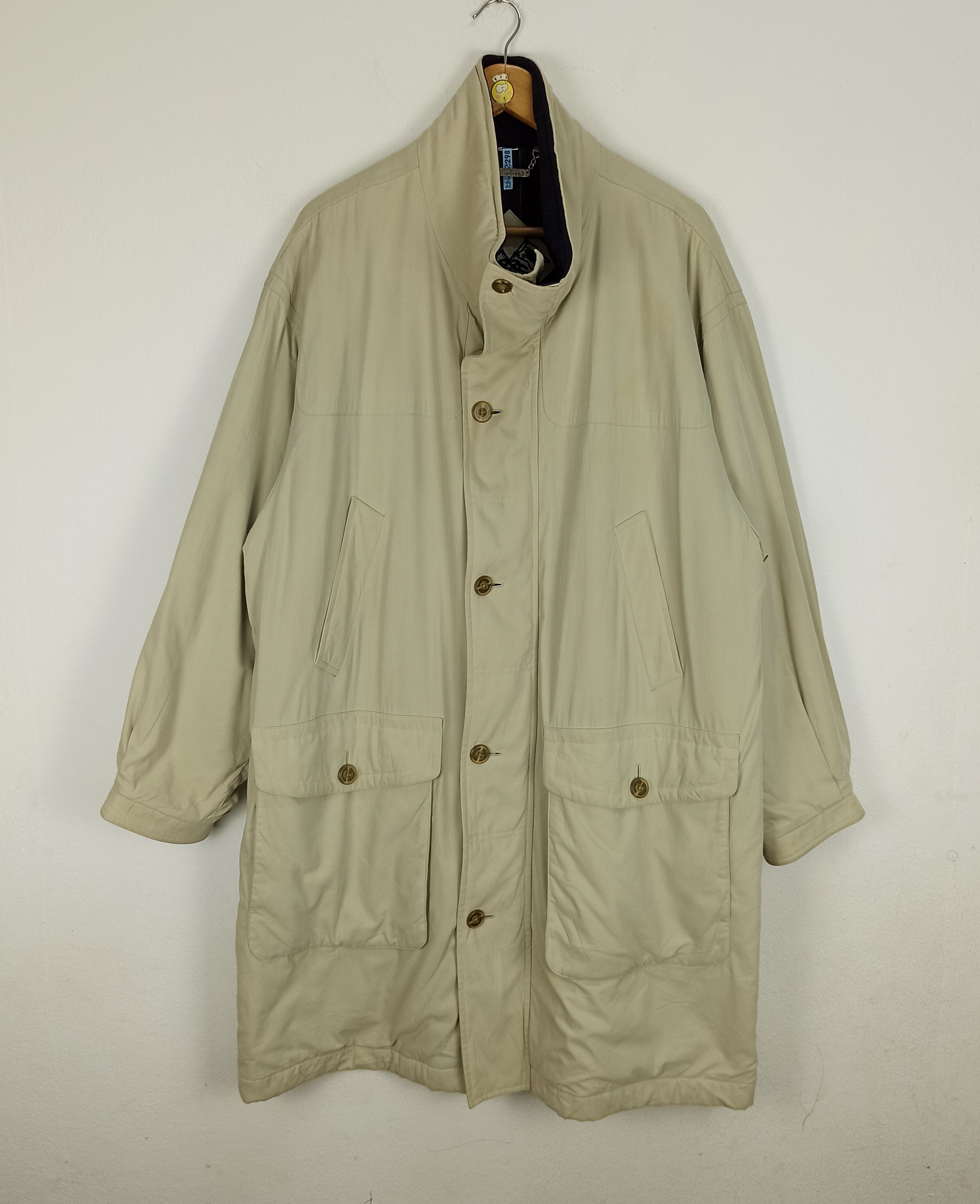 Burberry Men's Size 44 Burberry Nova Check Wool Lined Trench coat