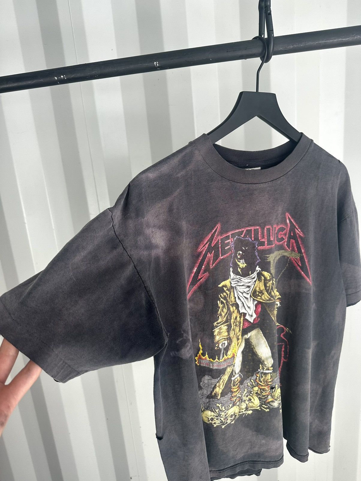 Band Tees Thrashed Metallica Unforgiven Faded Distressed Grunge Size US XL / EU 56 / 4 - 2 Thumbnail