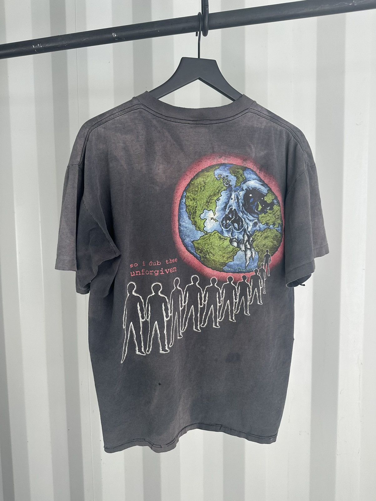 Band Tees Thrashed Metallica Unforgiven Faded Distressed Grunge Size US XL / EU 56 / 4 - 4 Thumbnail
