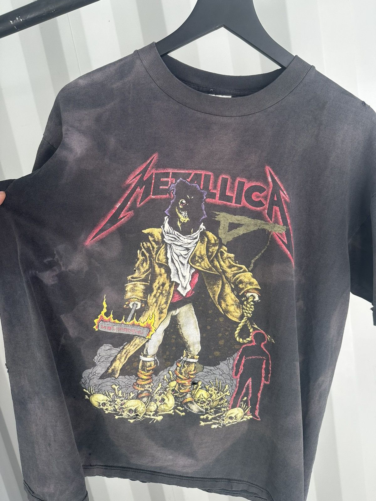 Band Tees Thrashed Metallica Unforgiven Faded Distressed Grunge Size US XL / EU 56 / 4 - 3 Thumbnail