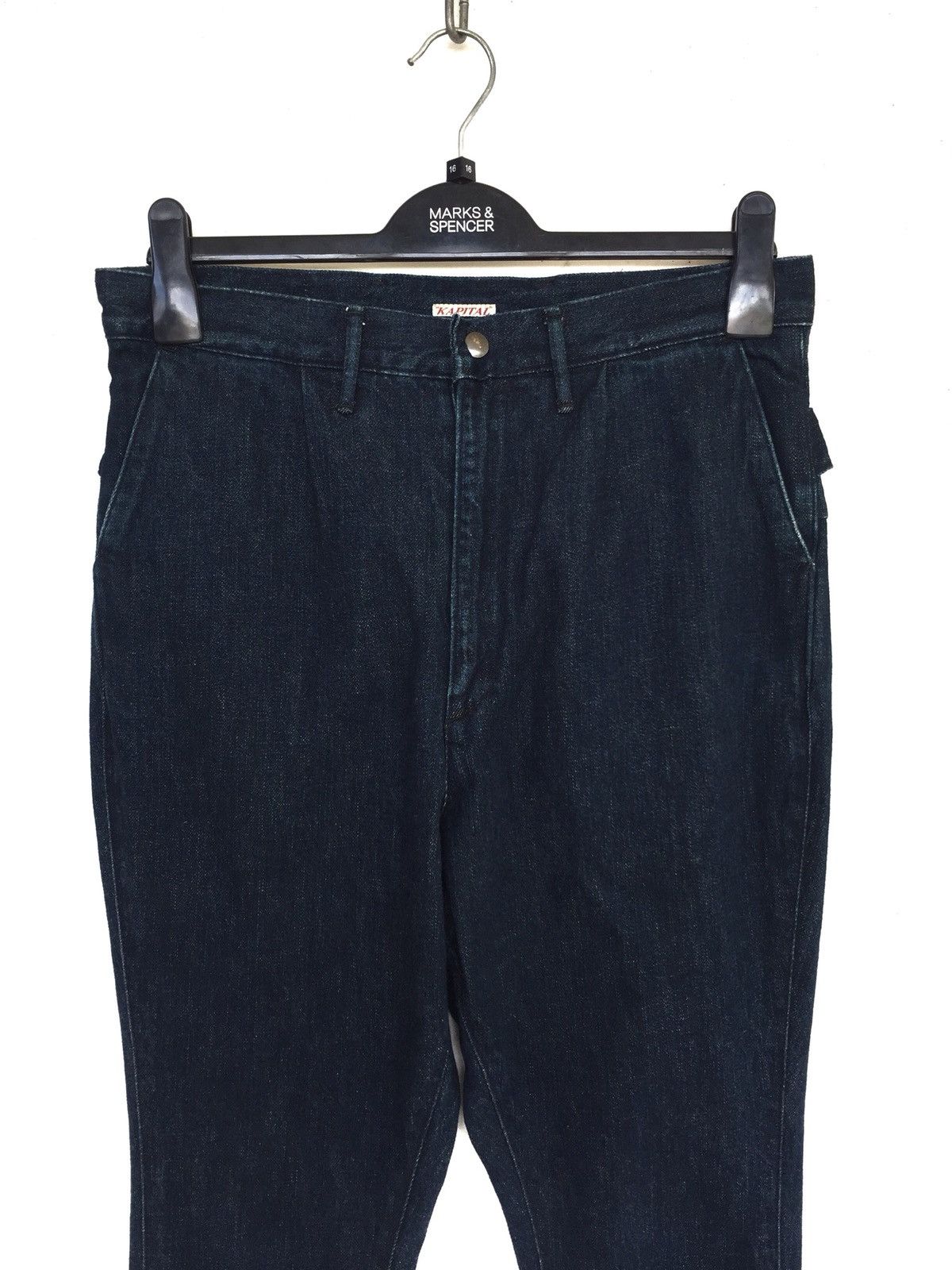 Kapital RARE‼️Kapital Kiro Hirata Indigo Sarouel Denim Size US 31 - 4 Thumbnail