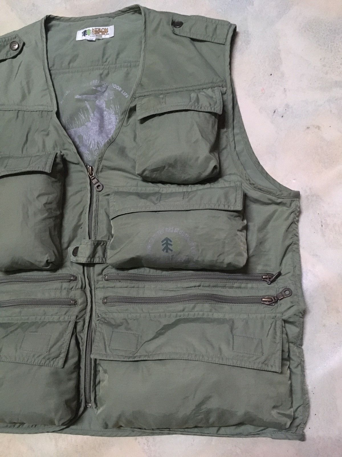 Japanese Brand Kolon Sport Multipockets Vest Utility Vest Tactical Style Size US L / EU 52-54 / 3 - 4 Thumbnail