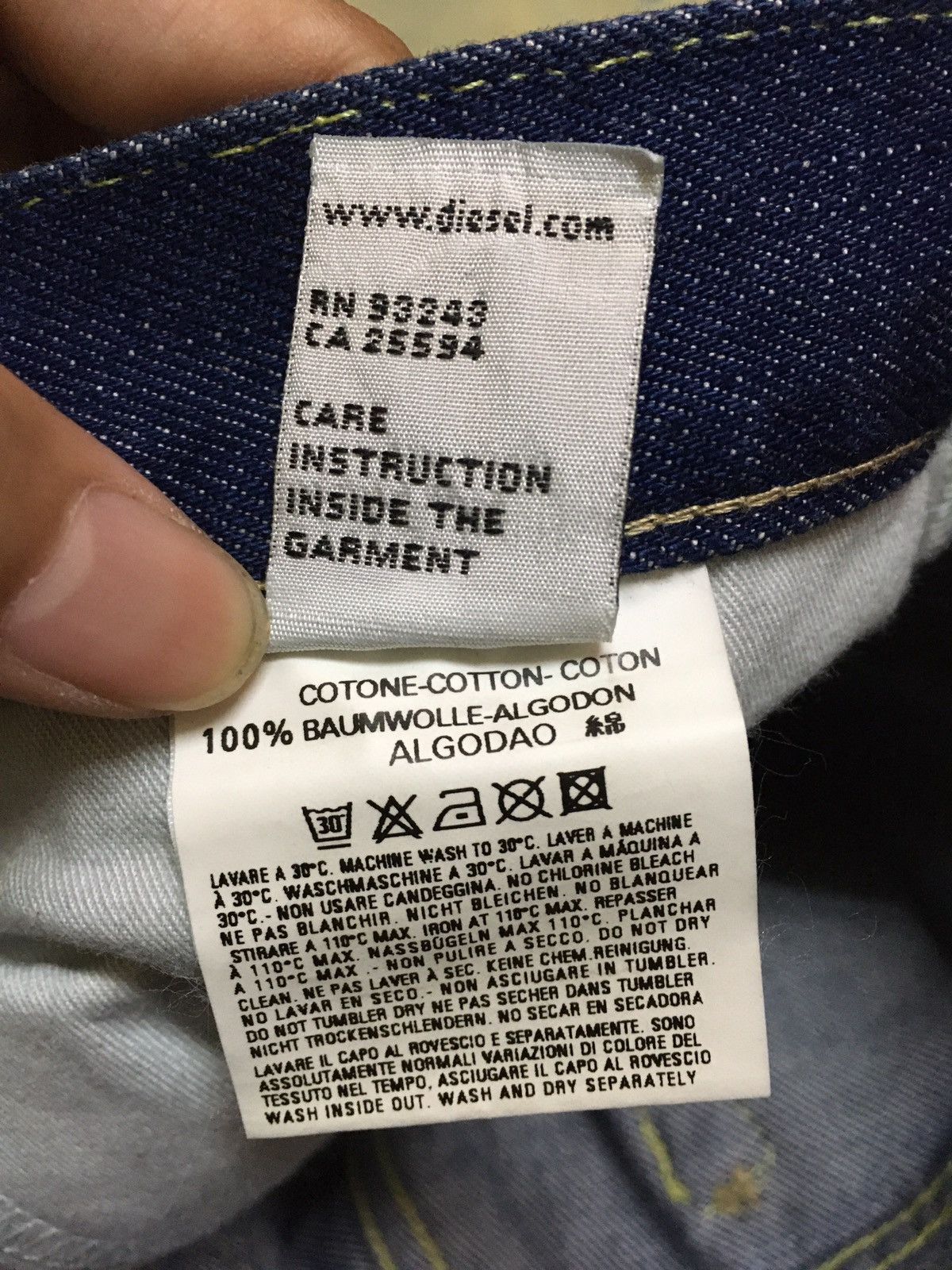 Diesel Diesel Distressed Style Denim New With Tag Made in Italy Size US 29 - 4 Thumbnail