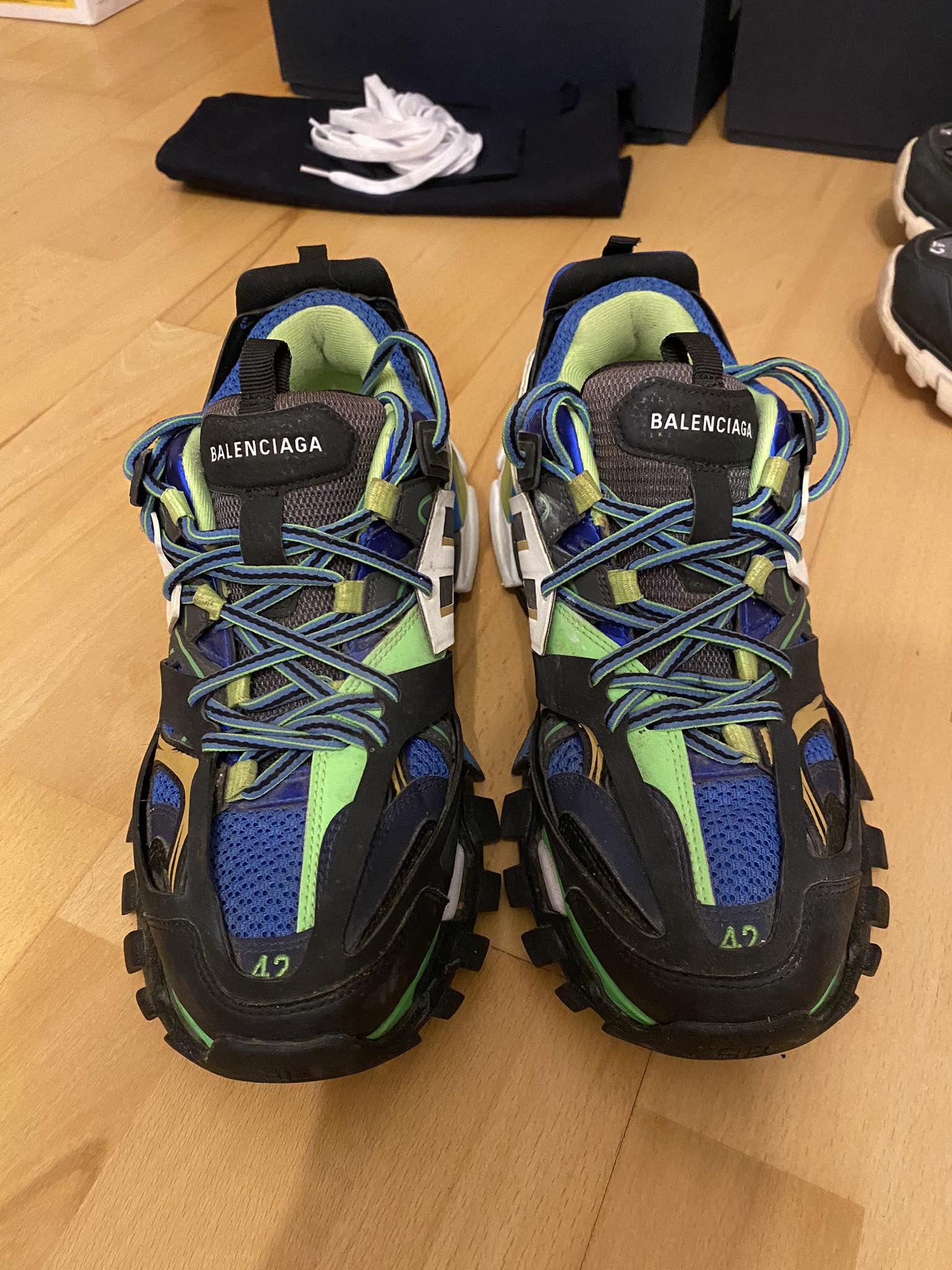 Balenciaga Balenciaga track black green Size US 9 / EU 42 - 3 Thumbnail