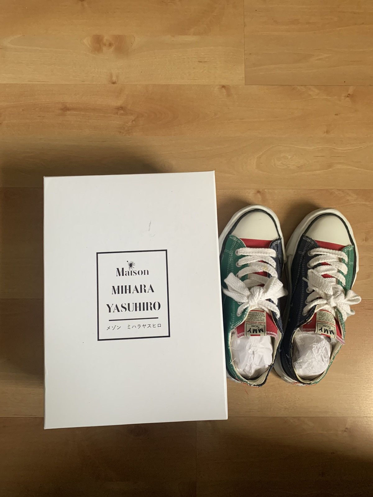 Maison MIHARA YASUHIRO Maison MIHARAYASUHIRO two tone converse low Size US 9 / EU 42 - 13 Thumbnail