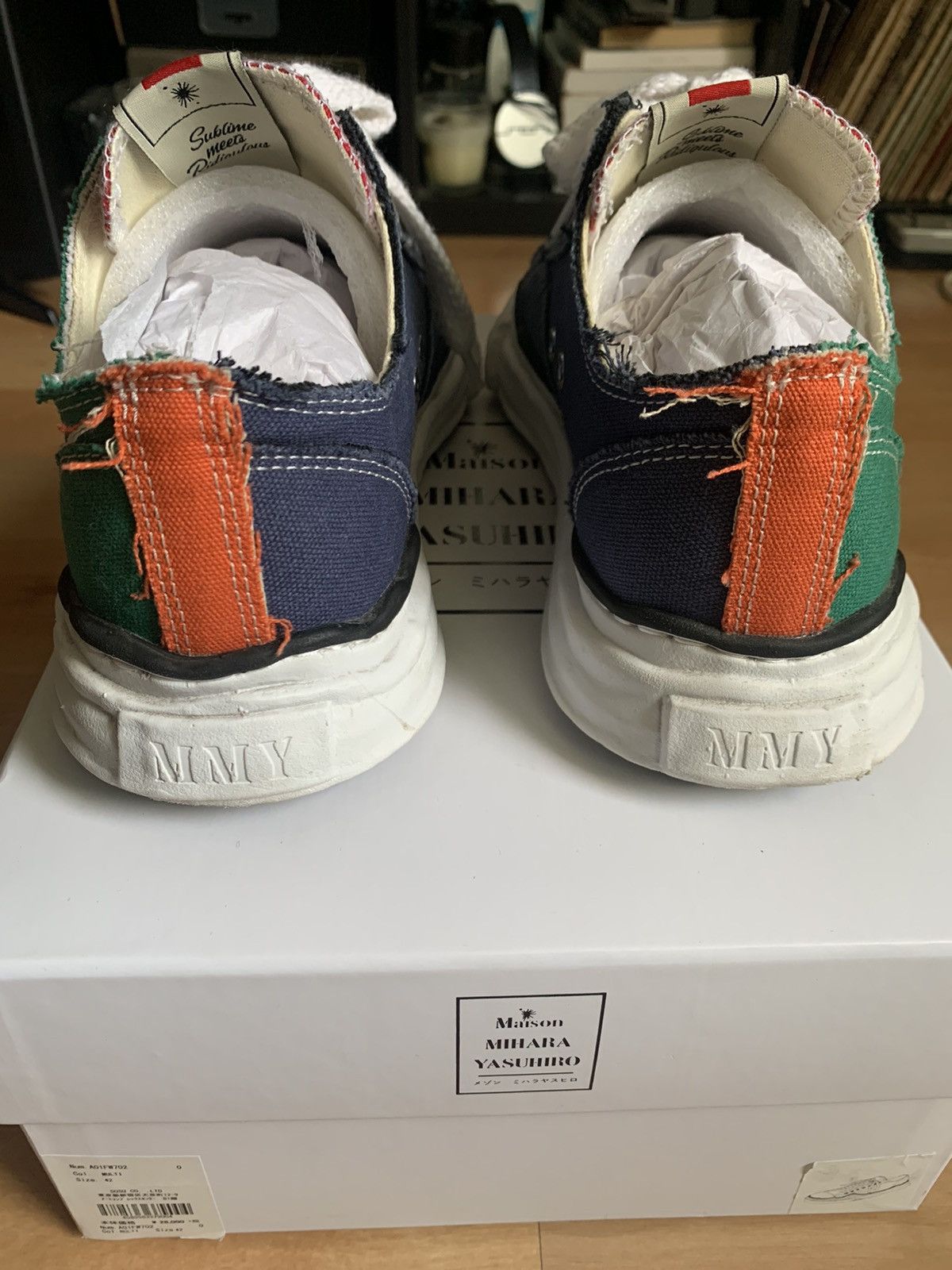 Maison MIHARA YASUHIRO Maison MIHARAYASUHIRO two tone converse low Size US 9 / EU 42 - 9 Thumbnail