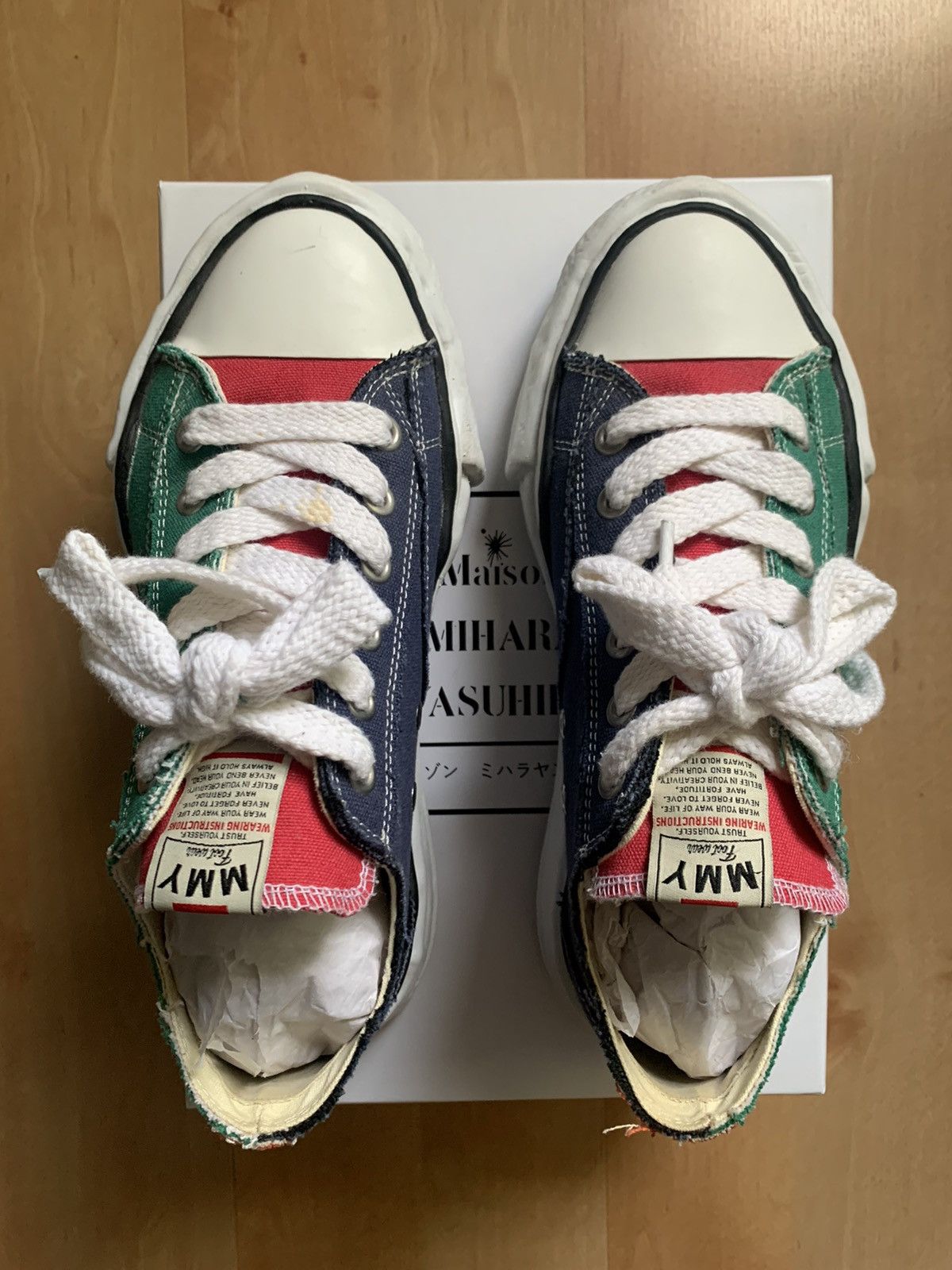 Maison MIHARA YASUHIRO Maison MIHARAYASUHIRO two tone converse low Size US 9 / EU 42 - 2 Thumbnail