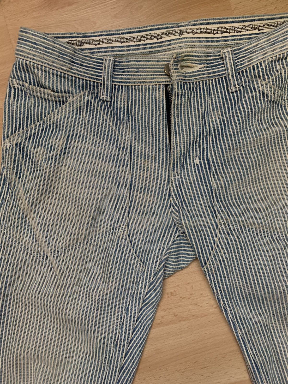 Japanese Brand Number nine Hickory denim blue/white Size US 30 / EU 46 - 5 Thumbnail