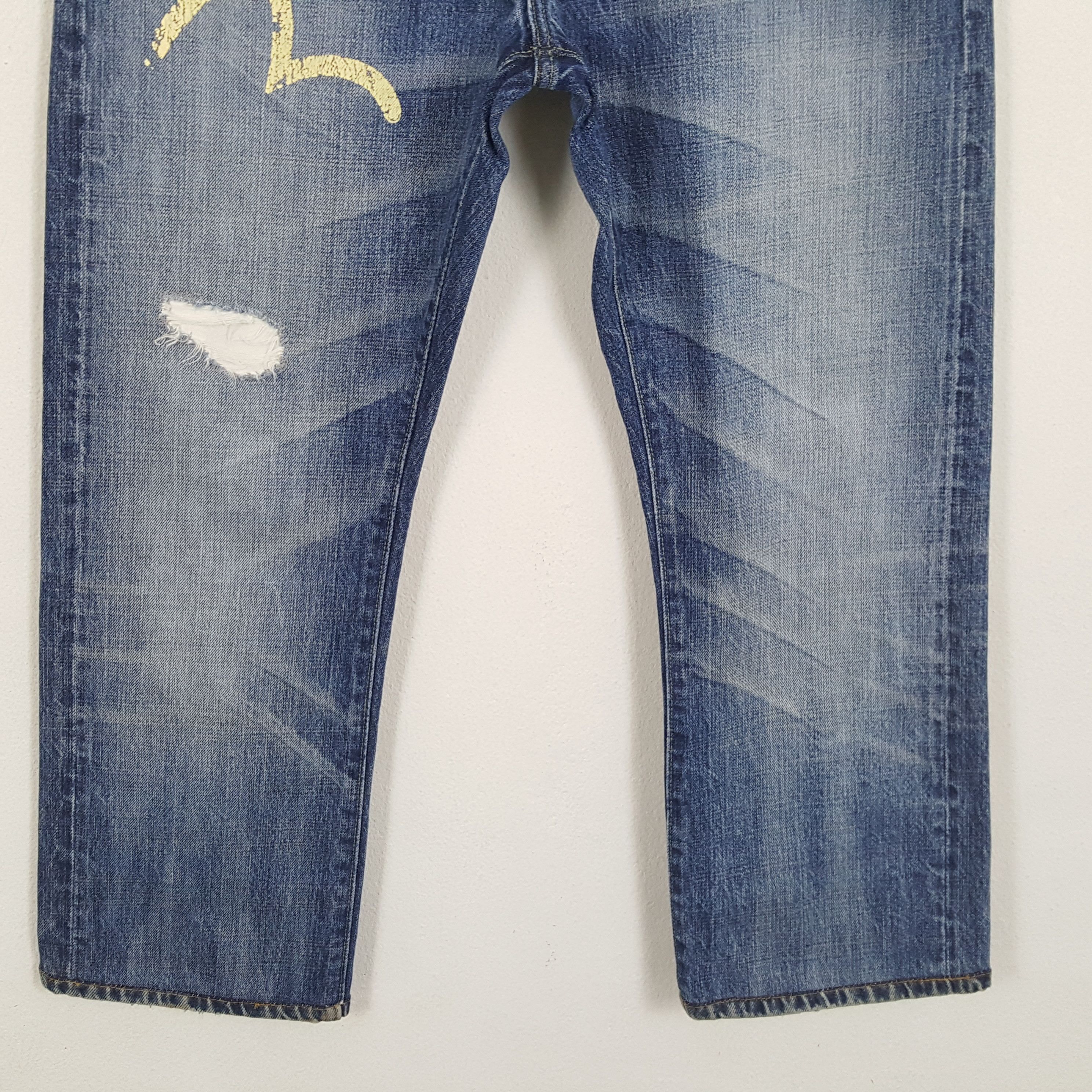 Evisu × Japanese Brand × Vintage Vintage EVISU Japanese Brand Daicock Custom Style Jeans Size US 35 - 6 Thumbnail