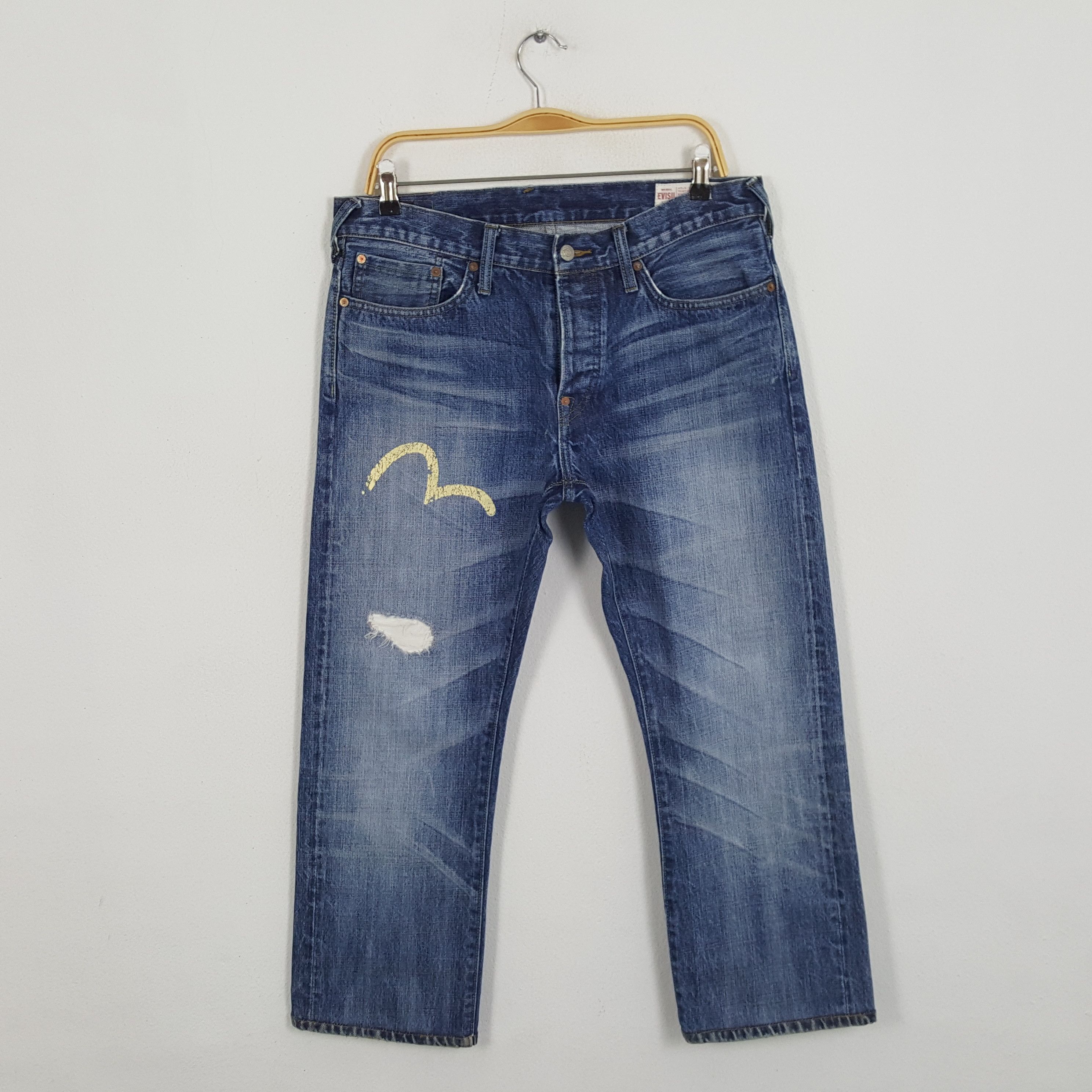 Evisu × Japanese Brand × Vintage Vintage EVISU Japanese Brand Daicock Custom Style Jeans Size US 35 - 4 Thumbnail