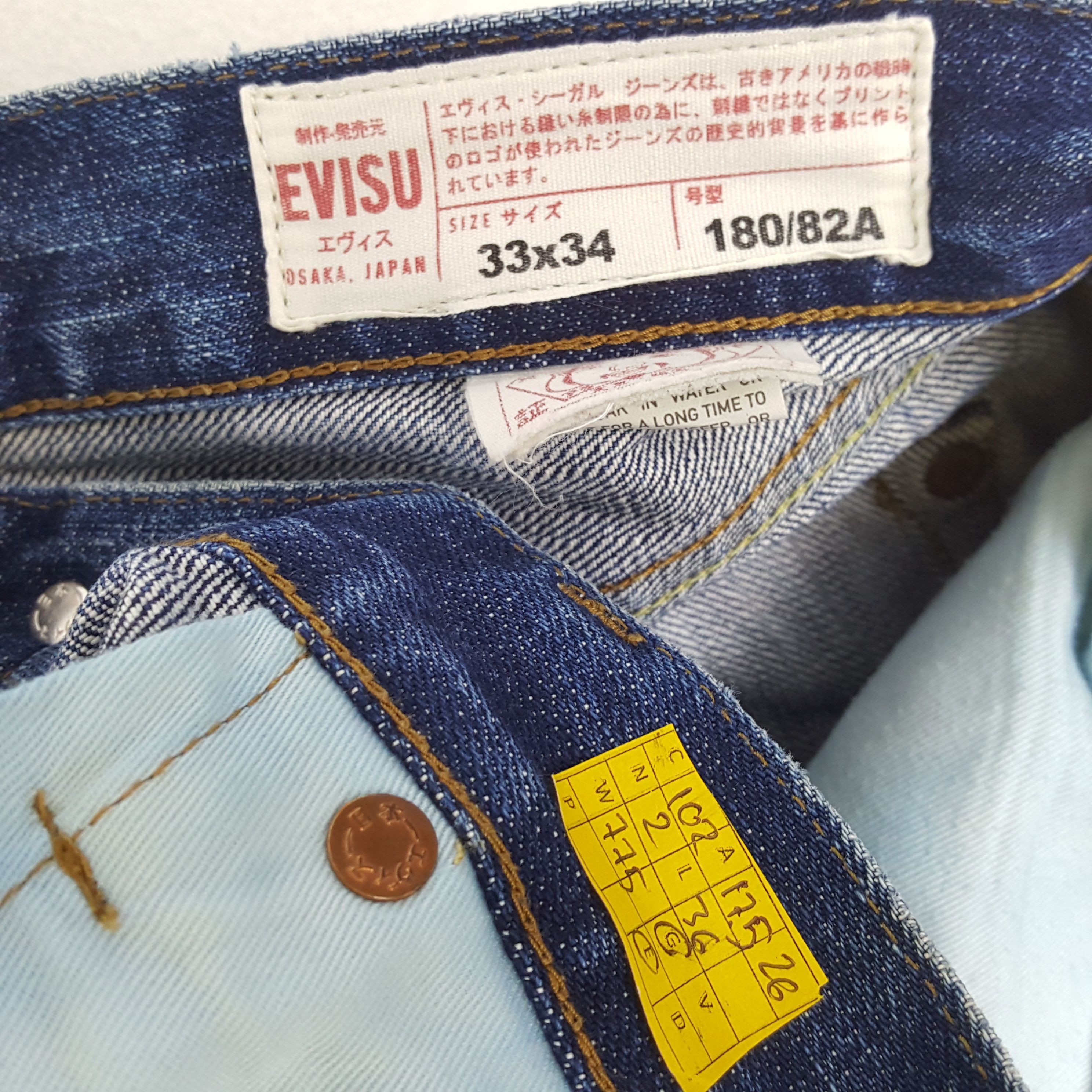 Evisu × Japanese Brand × Vintage Vintage EVISU Japanese Brand Daicock Custom Style Jeans Size US 35 - 14 Thumbnail