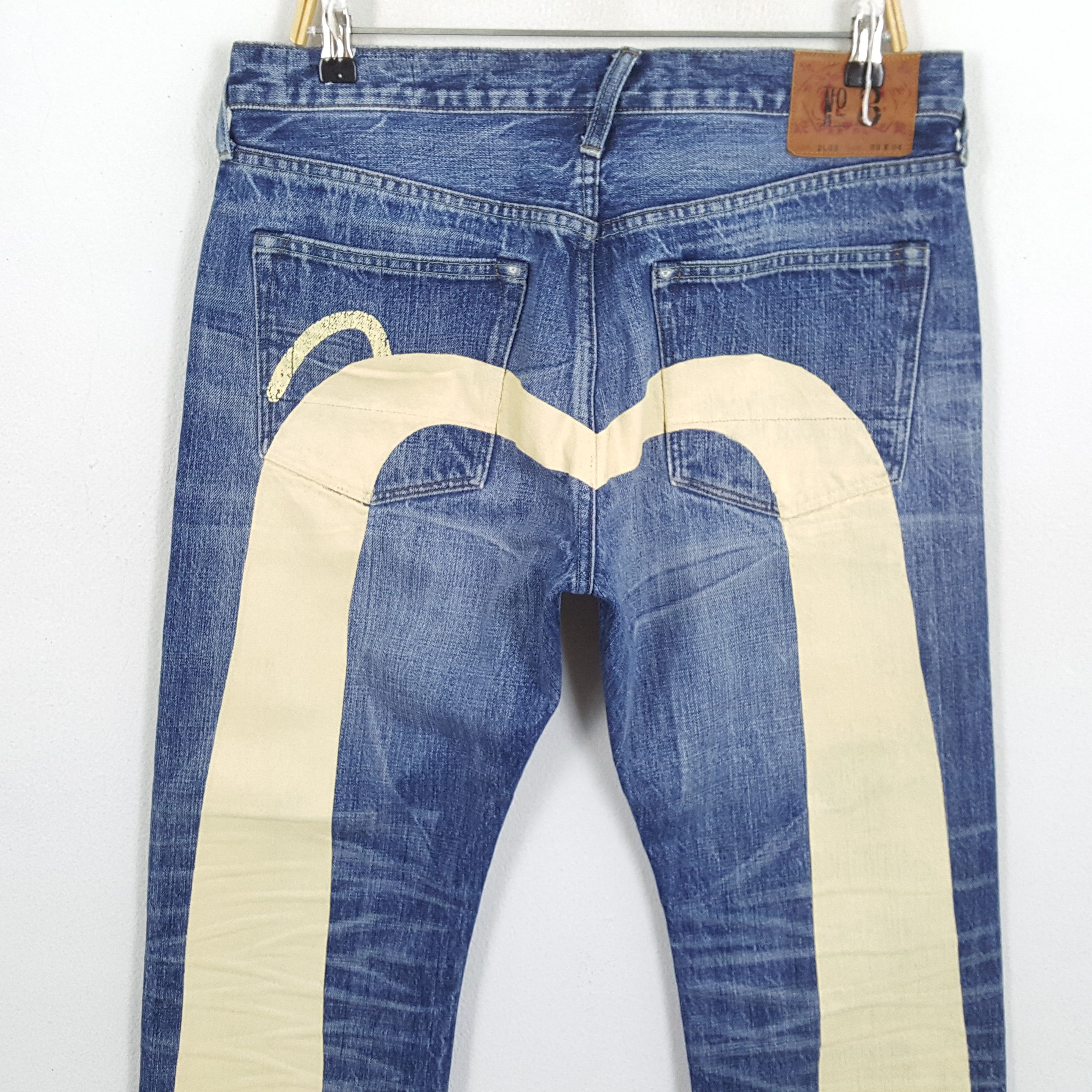 Evisu × Japanese Brand × Vintage Vintage EVISU Japanese Brand Daicock Custom Style Jeans Size US 35 - 2 Thumbnail
