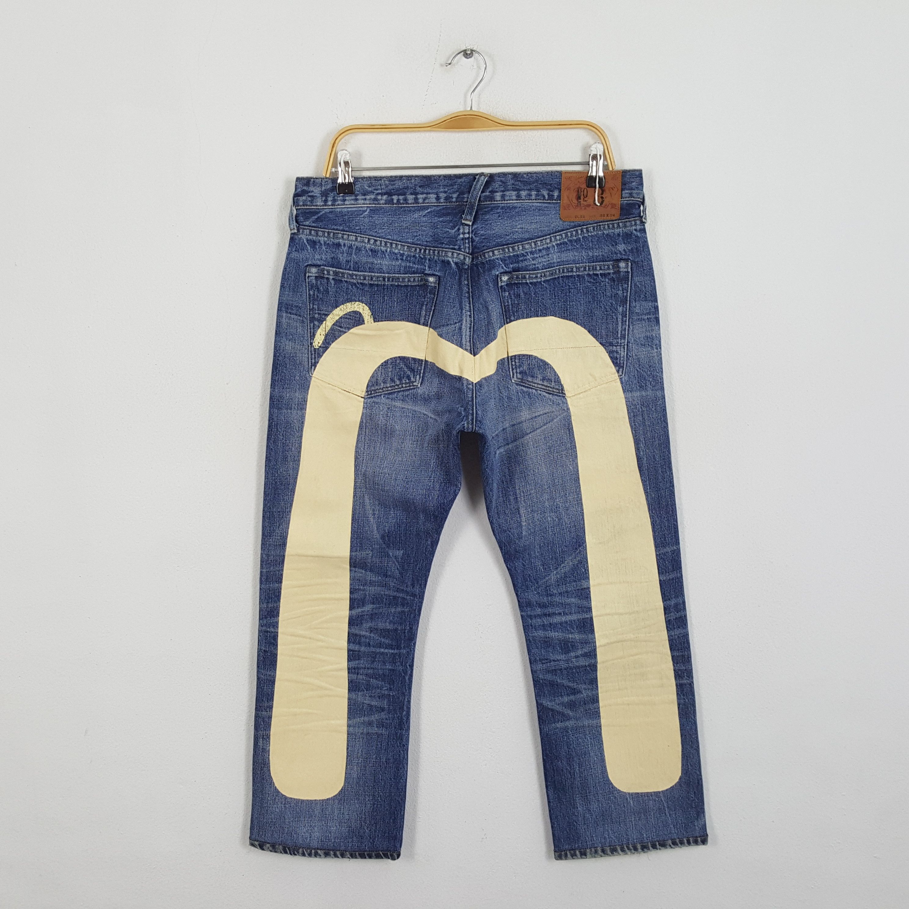 Evisu × Japanese Brand × Vintage Vintage EVISU Japanese Brand Daicock Custom Style Jeans Size US 35 - 1 Thumbnail