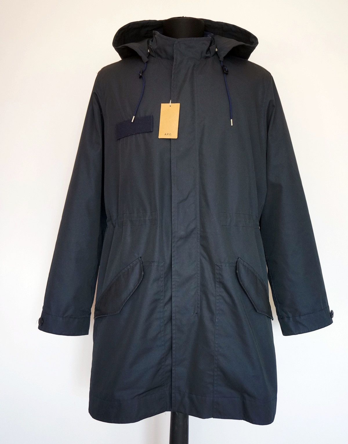A.P.C. APC LIGHT WEIGHT PARKA RAIN COAT JACKET NAVY Size US XS / EU 42 / 0 - 2 Thumbnail