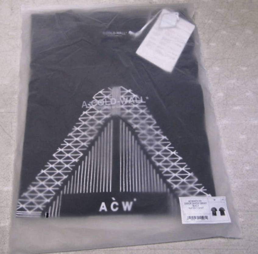 A-COLD-WALL* A Cold Wall Men's US M Vertex T-Shirt Black ACWMTS133 Size US S / EU 44-46 / 1 - 2 Thumbnail