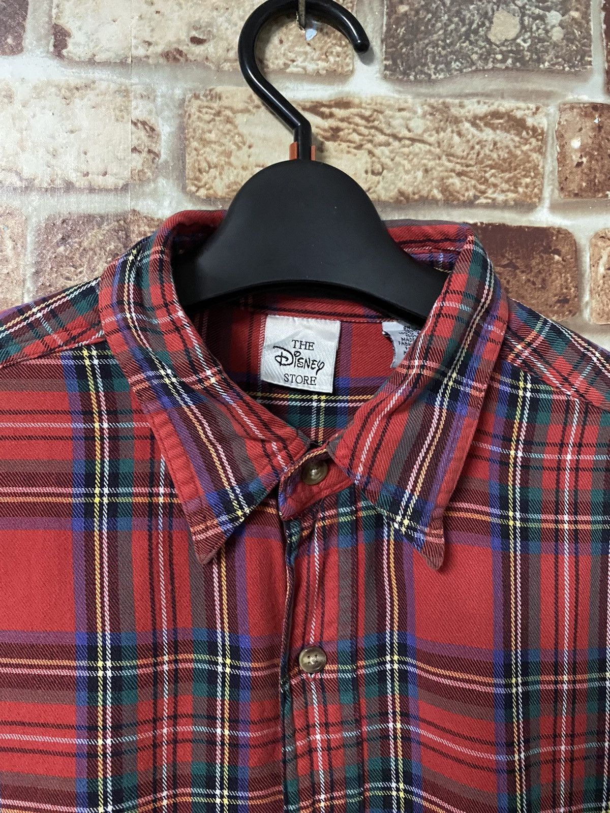 Mickey Mouse GK142 VINTAGE THE DISNEY STORE FLANNEL SHIRT Size US M / EU 48-50 / 2 - 5 Thumbnail