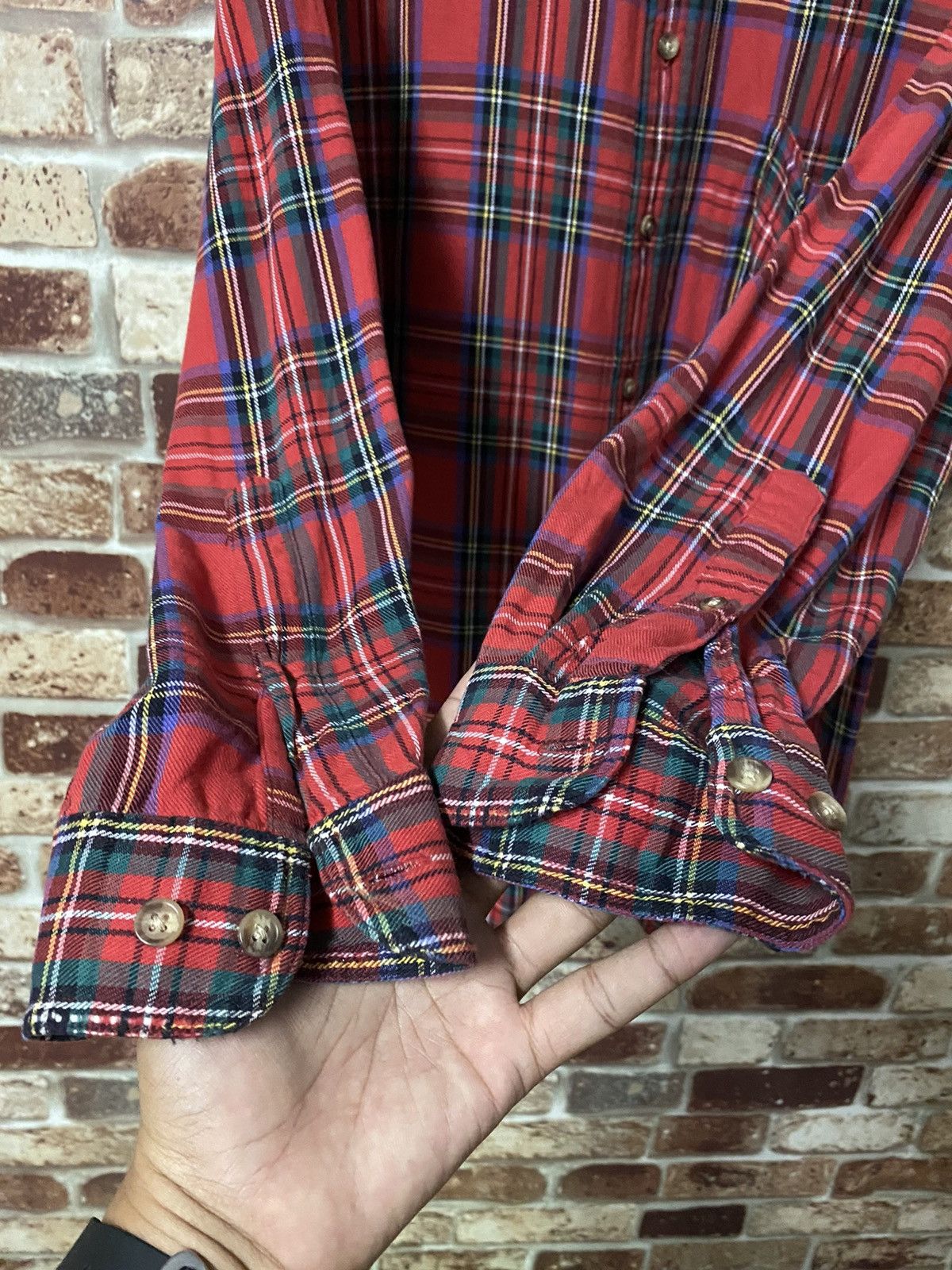 Mickey Mouse GK142 VINTAGE THE DISNEY STORE FLANNEL SHIRT Size US M / EU 48-50 / 2 - 6 Thumbnail