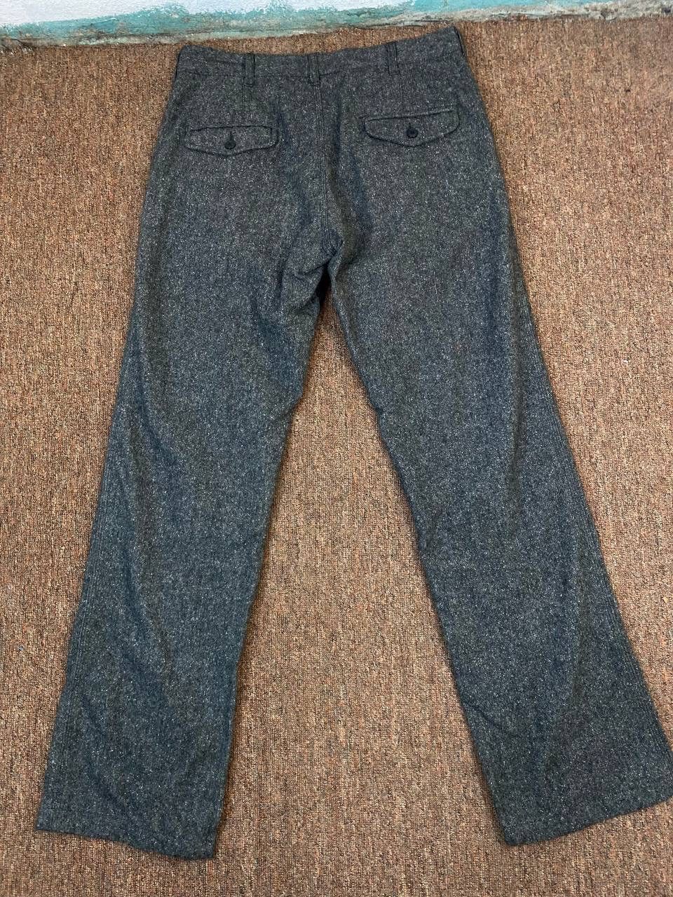 image of Avant Garde x Global Work Vintage Global Work Wool Pants Salt And Pepper Design in Black (Size 34)