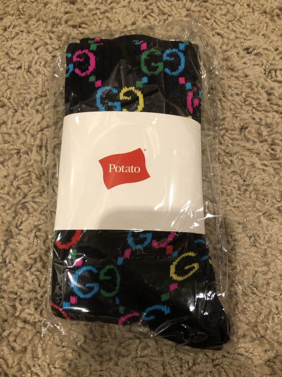 Imran Potato Imran Potato Monogram Gucci cool black socks Size ONE SIZE - 1 Thumbnail