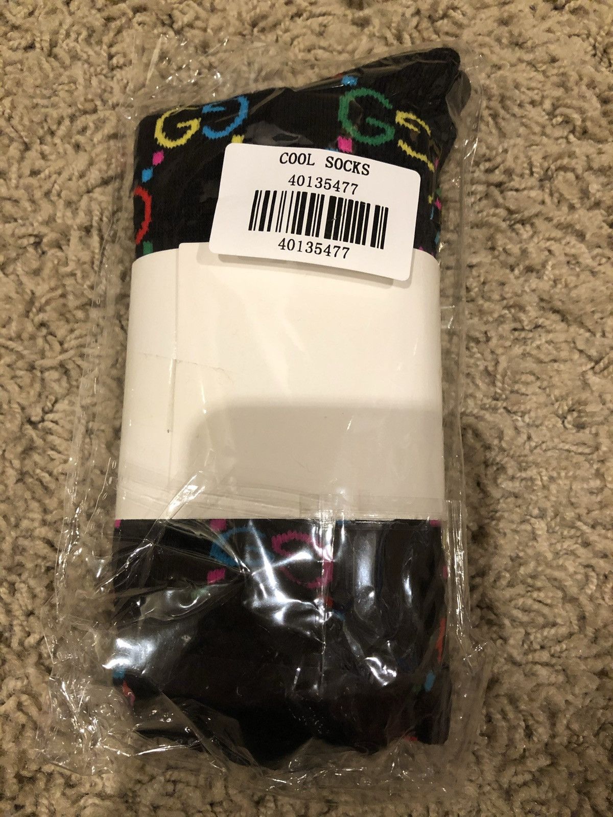 Imran Potato Imran Potato Monogram Gucci cool black socks Size ONE SIZE - 2 Thumbnail