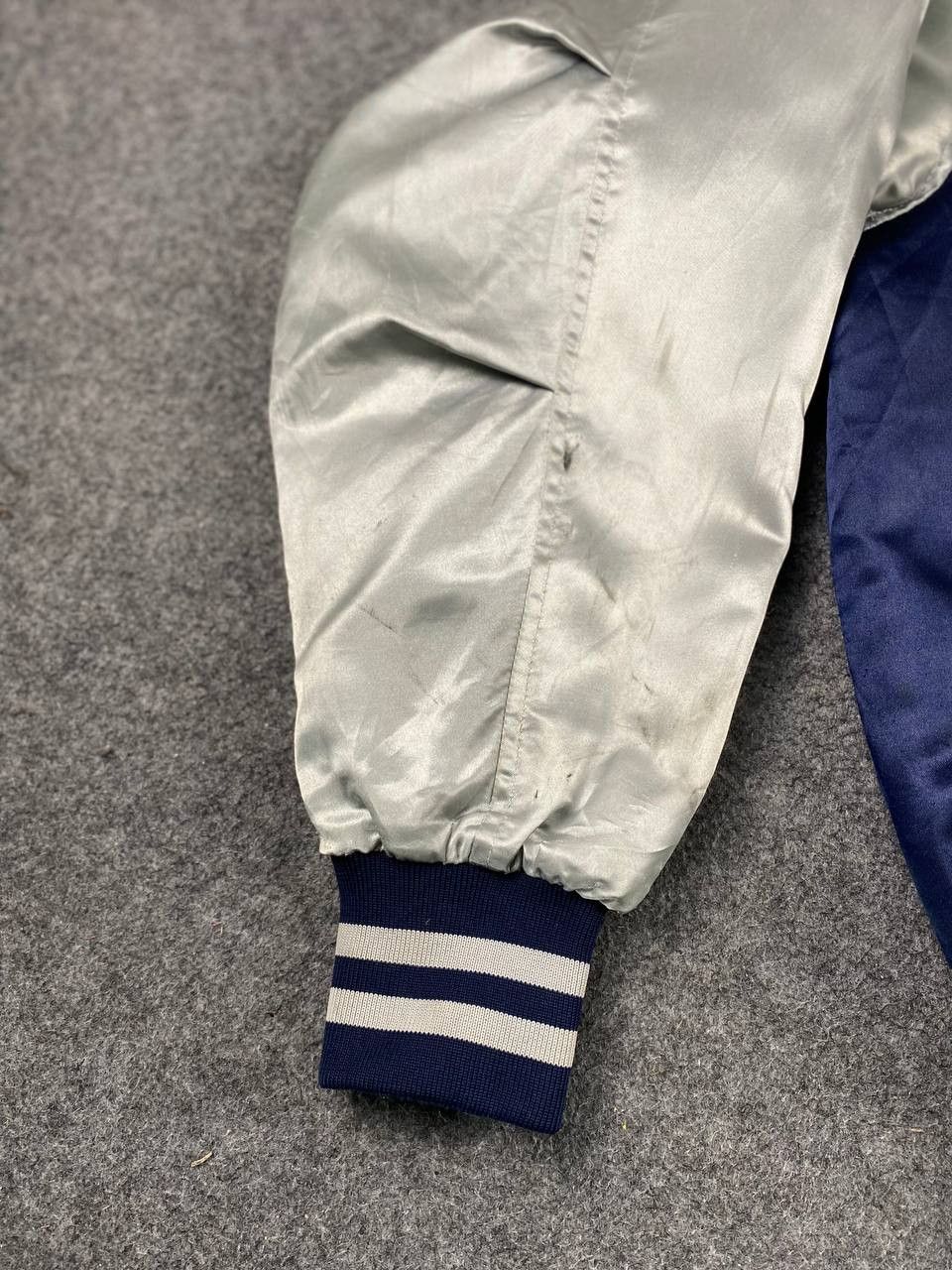 Japanese Brand vintage zett baseball jacket two tone nice design Size US L / EU 52-54 / 3 - 4 Thumbnail