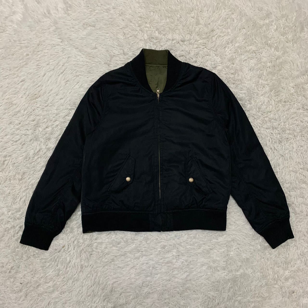 Japanese Brand Ingni reversible jacket (military colour & black) Size M / US 6-8 / IT 42-44 - 9 Thumbnail