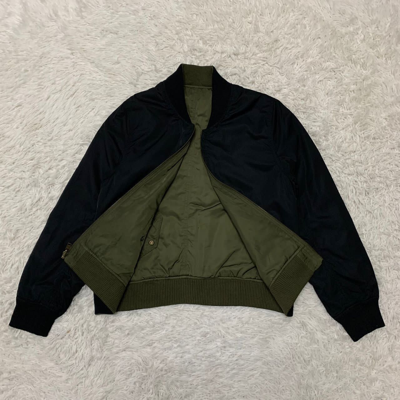 Japanese Brand Ingni reversible jacket (military colour & black) Size M / US 6-8 / IT 42-44 - 3 Thumbnail