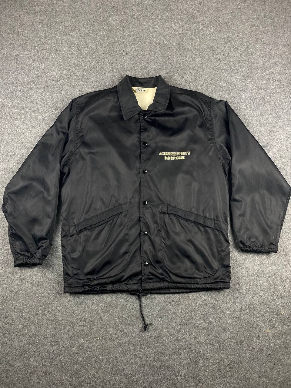 image of Vintage Mac Eye American Sport Coach Jacket in Black, Men's (Size Medium)