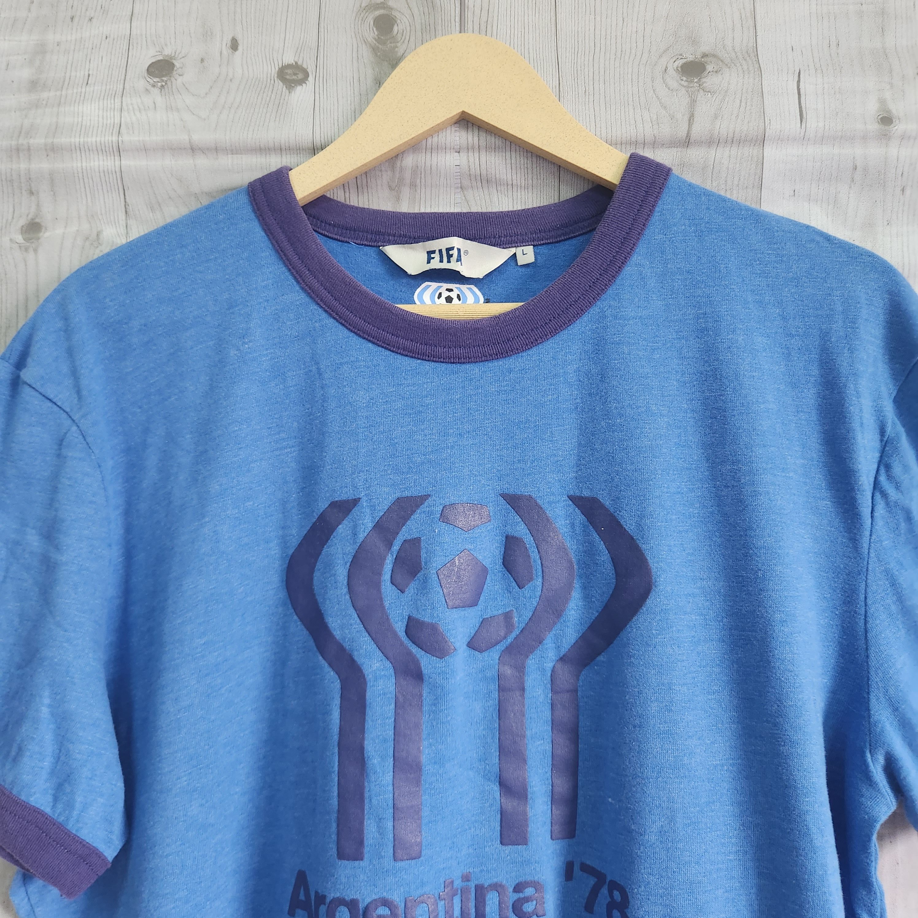 Vintage Vintage FIFA World Cup Memorable TShirt Argentina 78 Size US L / EU 52-54 / 3 - 6 Thumbnail