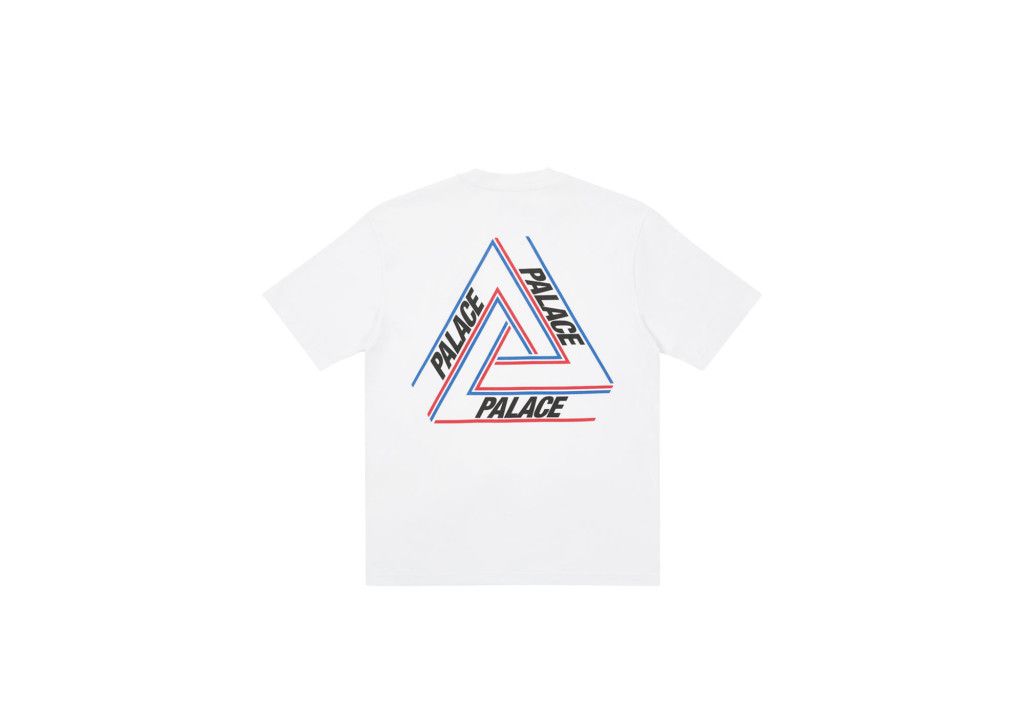 💚 2021 Palace Basically A Tri-Ferg T-Shirt White Medium NEW