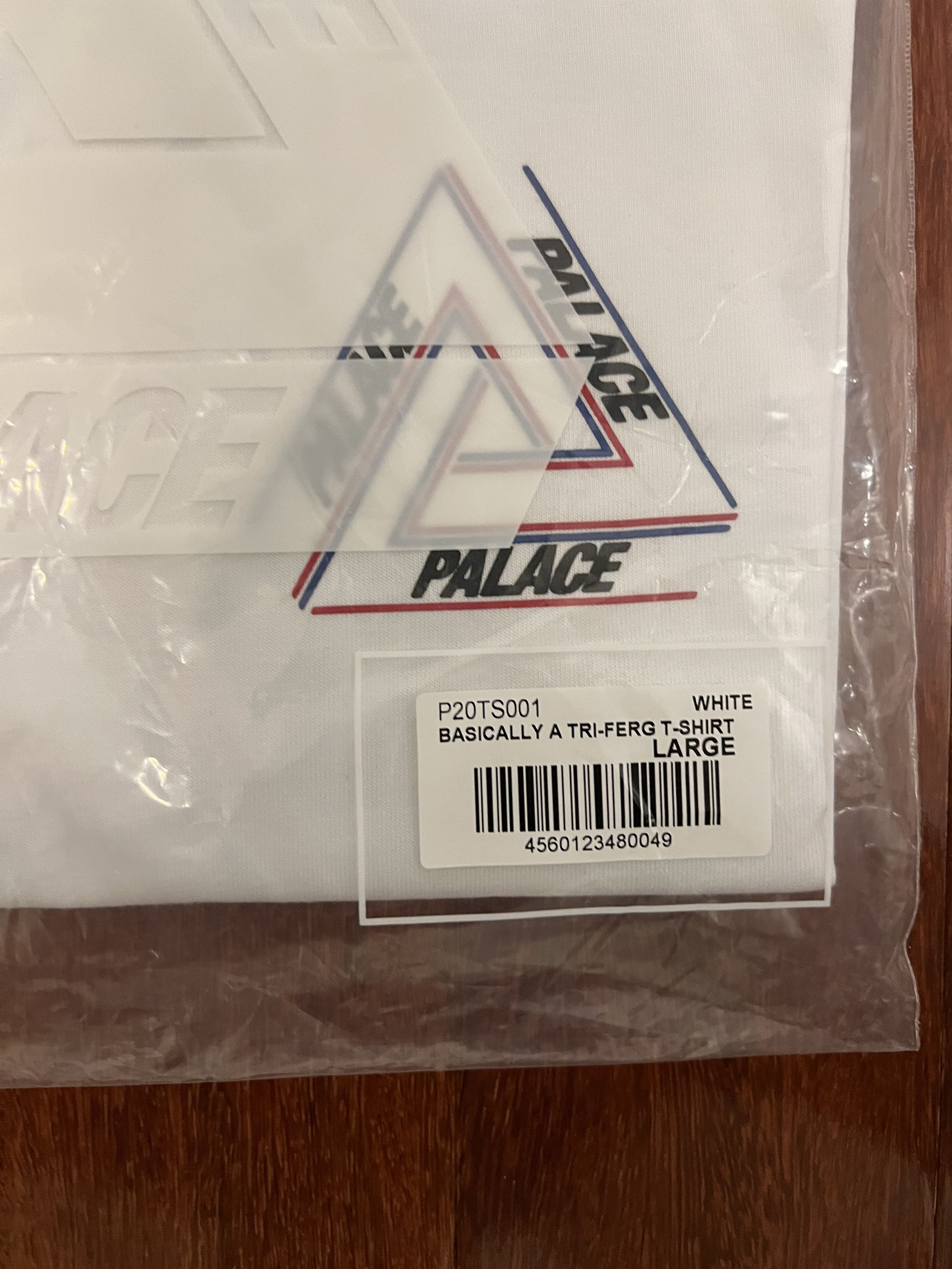 Palace 💚 2021 Palace Basically A Tri-Ferg T-Shirt White Large NEW Size US L / EU 52-54 / 3 - 5 Thumbnail