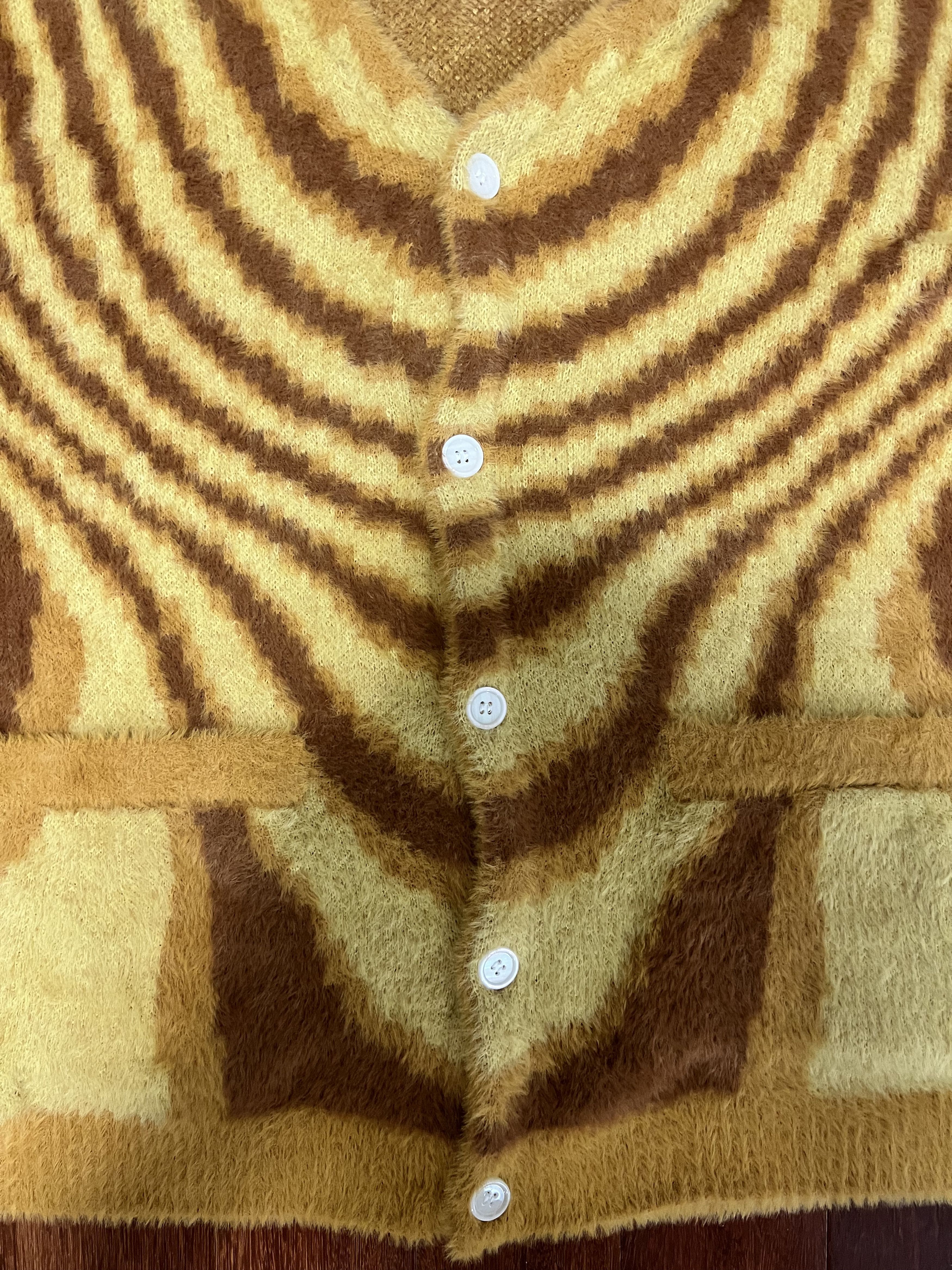 Fucking Awesome 💚 SS21 Fucking Awesome Acid Hairy Cardigan Camel Orange NEW Size US L / EU 52-54 / 3 - 12 Thumbnail