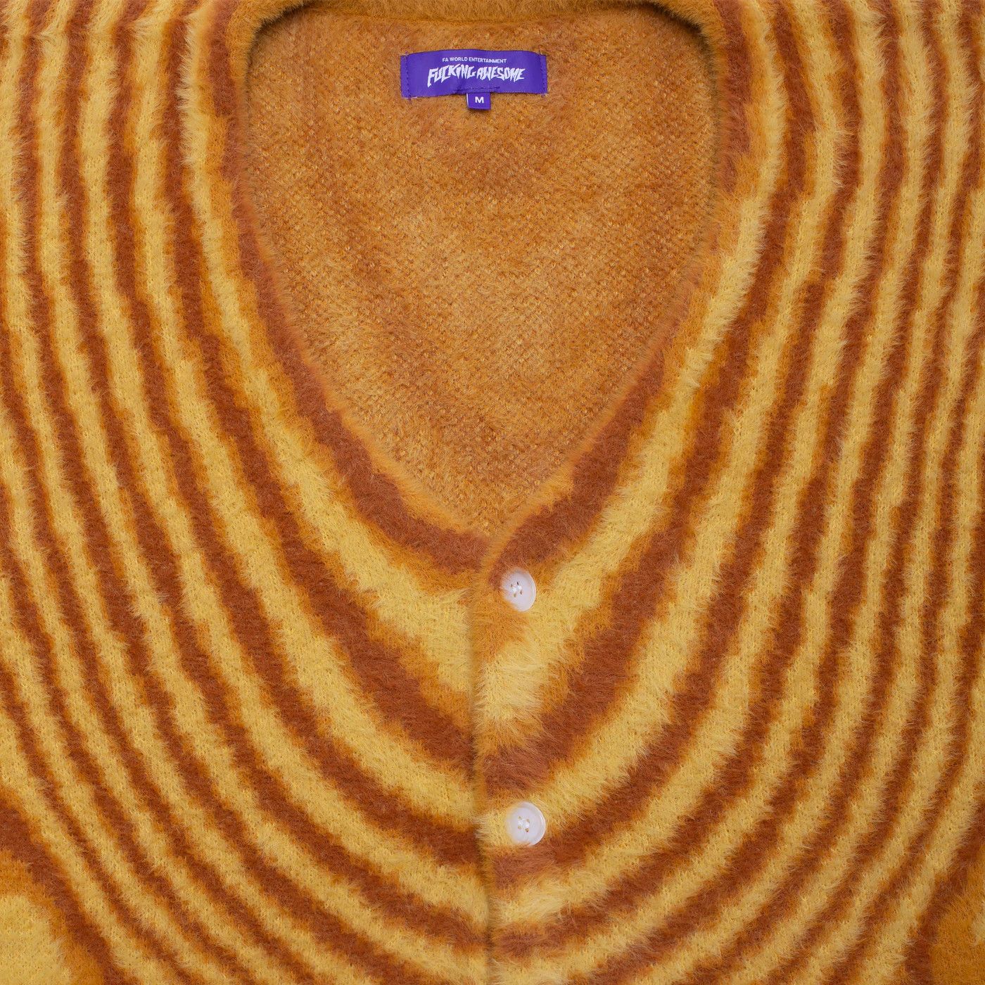 Fucking Awesome 💚 SS21 Fucking Awesome Acid Hairy Cardigan Camel Orange NEW Size US L / EU 52-54 / 3 - 4 Thumbnail