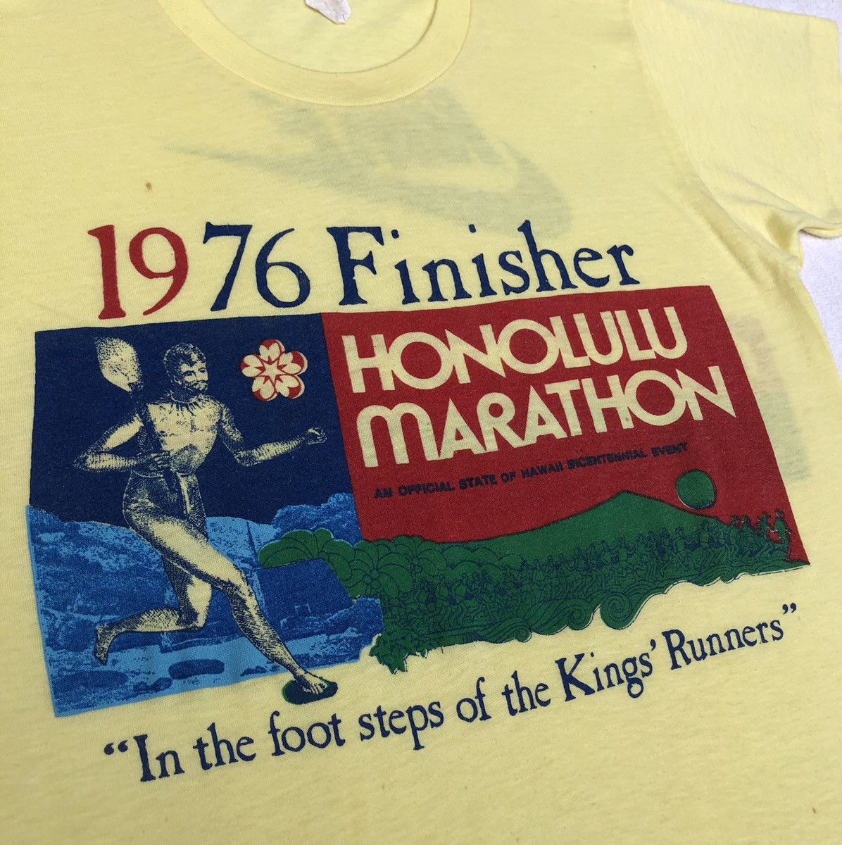 Nike 🔥Vintage Nike 1976 Finisher Honolulu Marathon Size US M / EU 48-50 / 2 - 3 Thumbnail