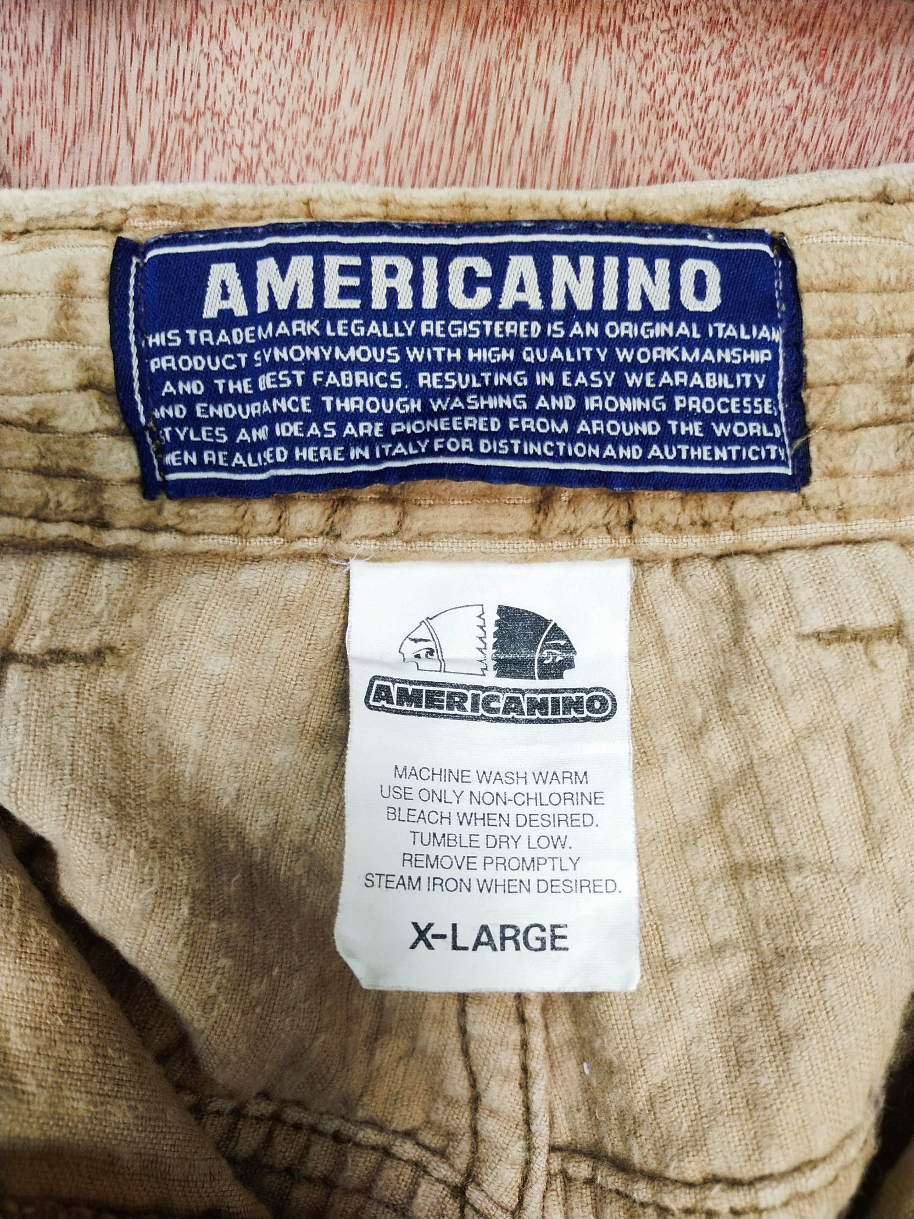 Japanese Brand Americanino brown corduroy cargo pants #S116 Size US 35 - 8 Thumbnail