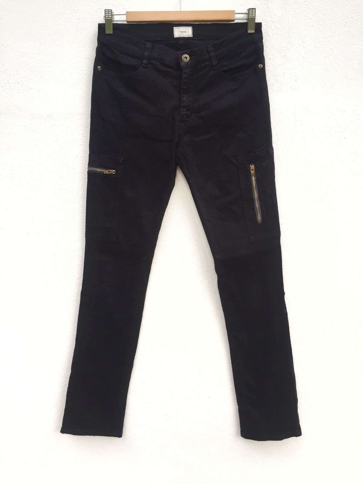 Pre-owned Undercover Made Da Miim Skinny Pants Zipper Leg  In Black