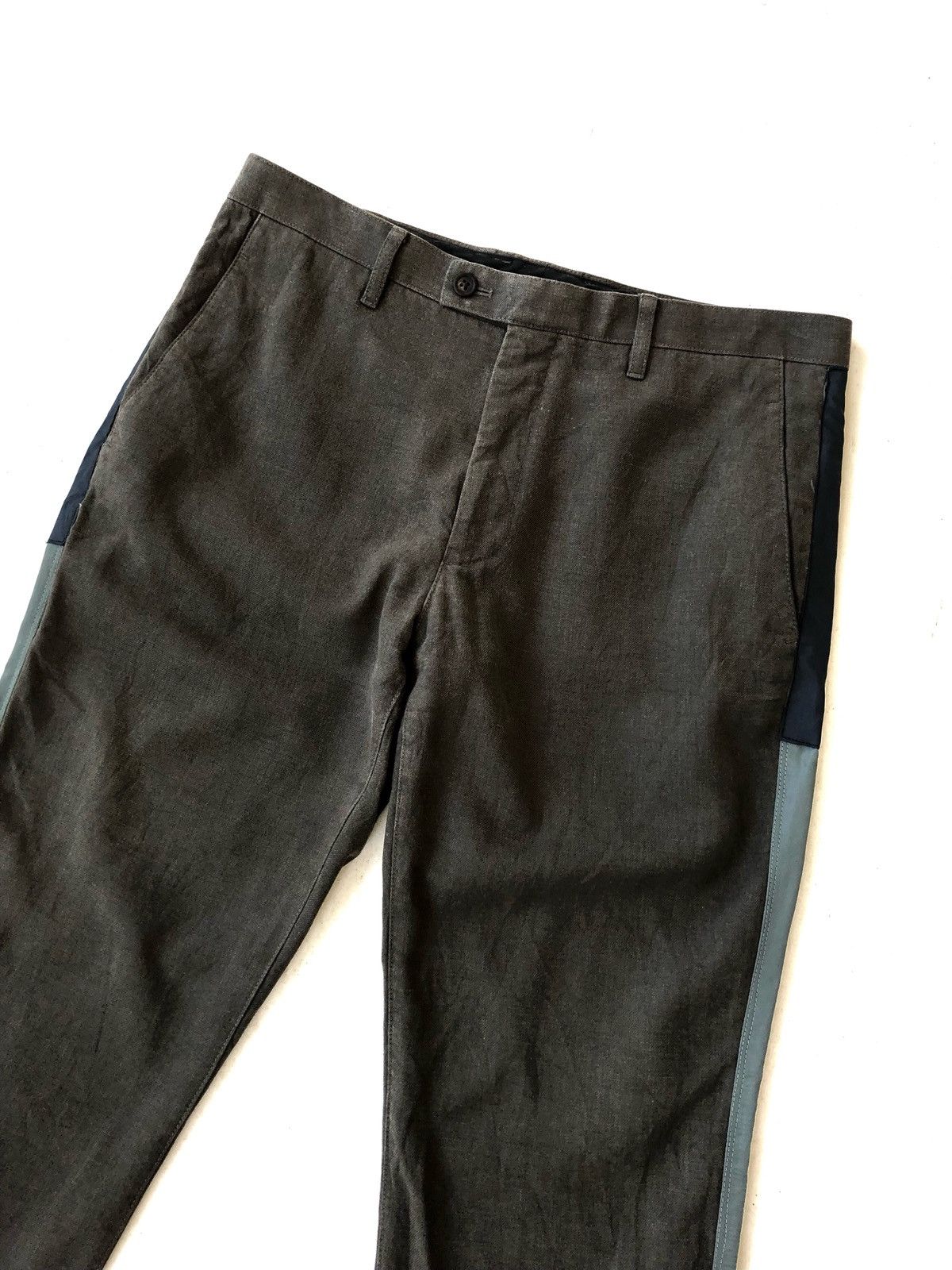 Helmut Lang OG Helmut Lang Side Tape Rayon Straight Cut Pants Size US 32 / EU 48 - 2 Thumbnail