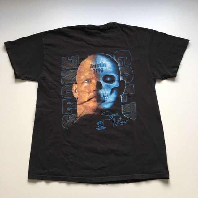 Vintage × WWE × WWF Vintage 90s Stone Cold Steve Austin WWF T Shirt faded XL Size US XL / EU 56 / 4 - 1 Thumbnail