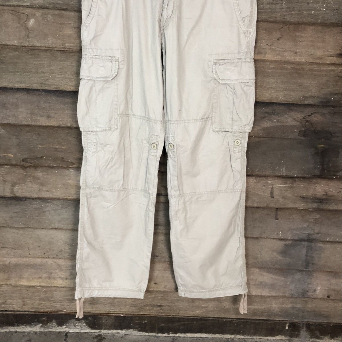 Japanese Brand Uniqlo Grey multipocket tactical utility Cargo Pants #3401 Size US 33 - 3 Thumbnail