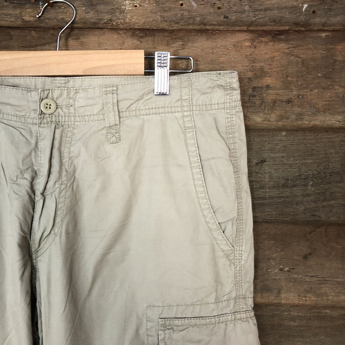 Japanese Brand Uniqlo Grey multipocket tactical utility Cargo Pants #3401 Size US 33 - 5 Thumbnail
