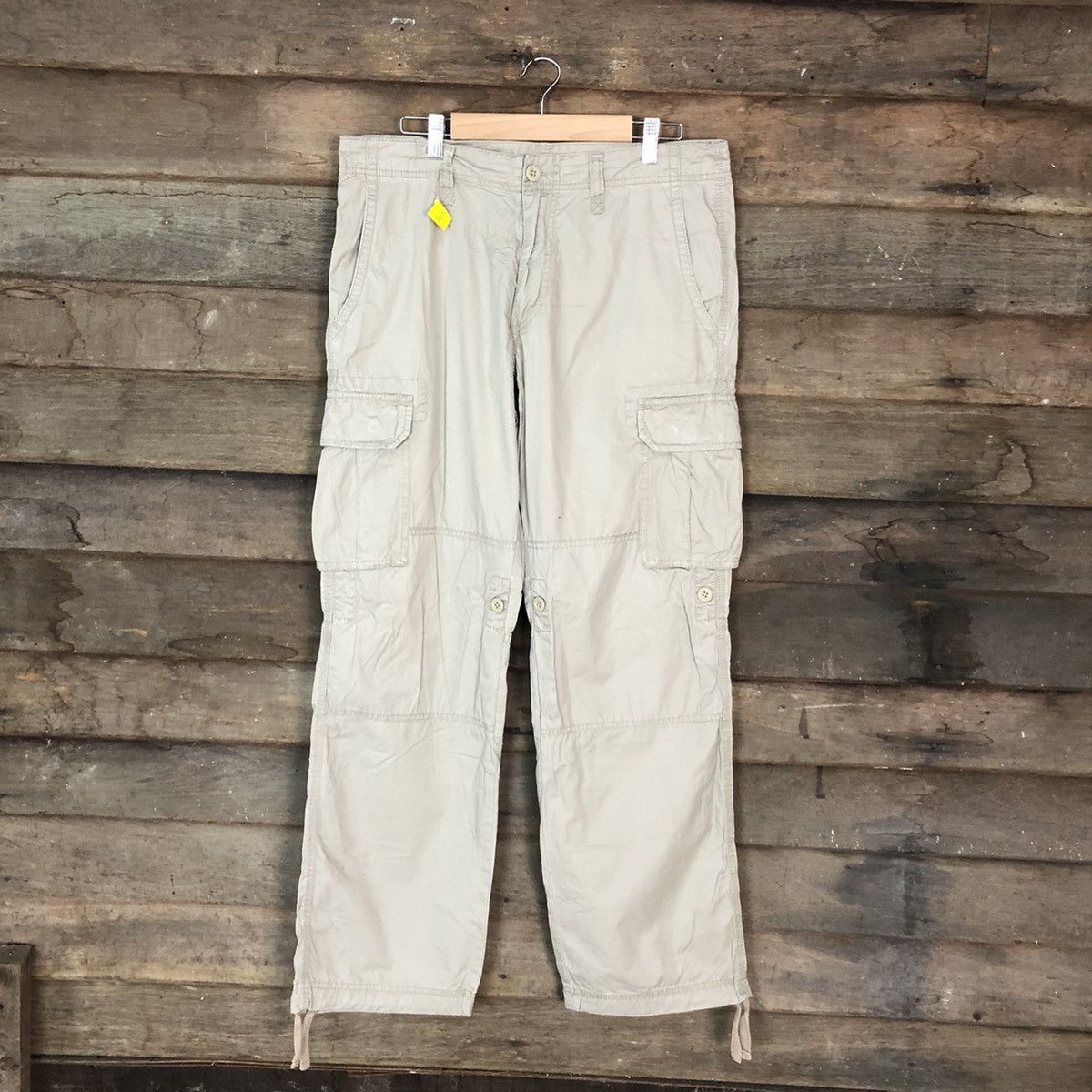 Japanese Brand Uniqlo Grey multipocket tactical utility Cargo Pants #3401 Size US 33 - 1 Thumbnail