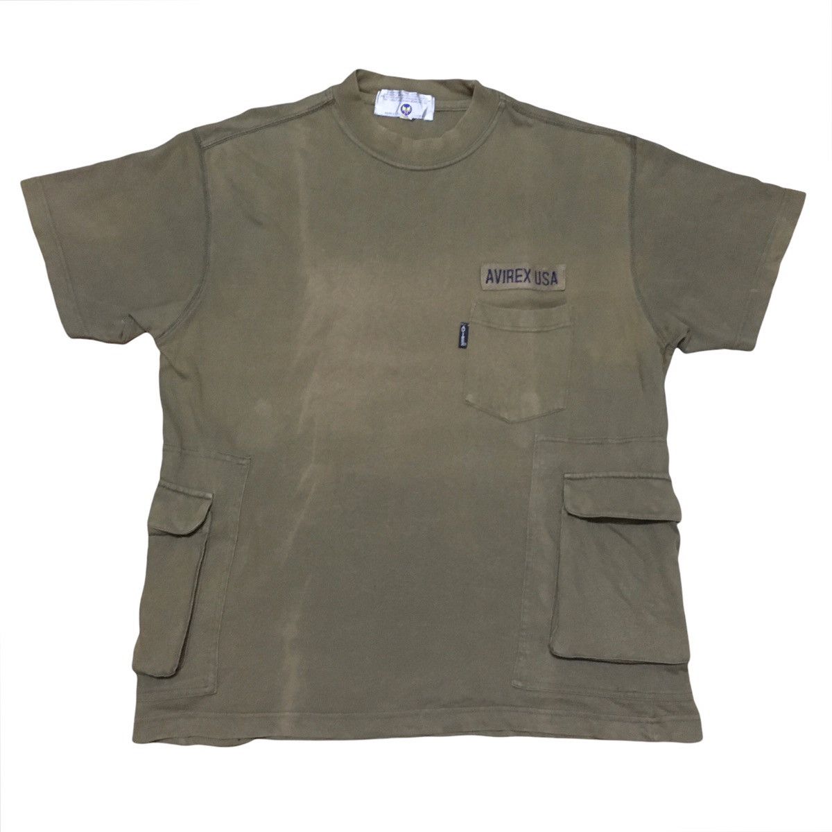 Avirex Vintage Avirex T Shirt Double Pockets Army Military Style Size US M / EU 48-50 / 2 - 2 Thumbnail