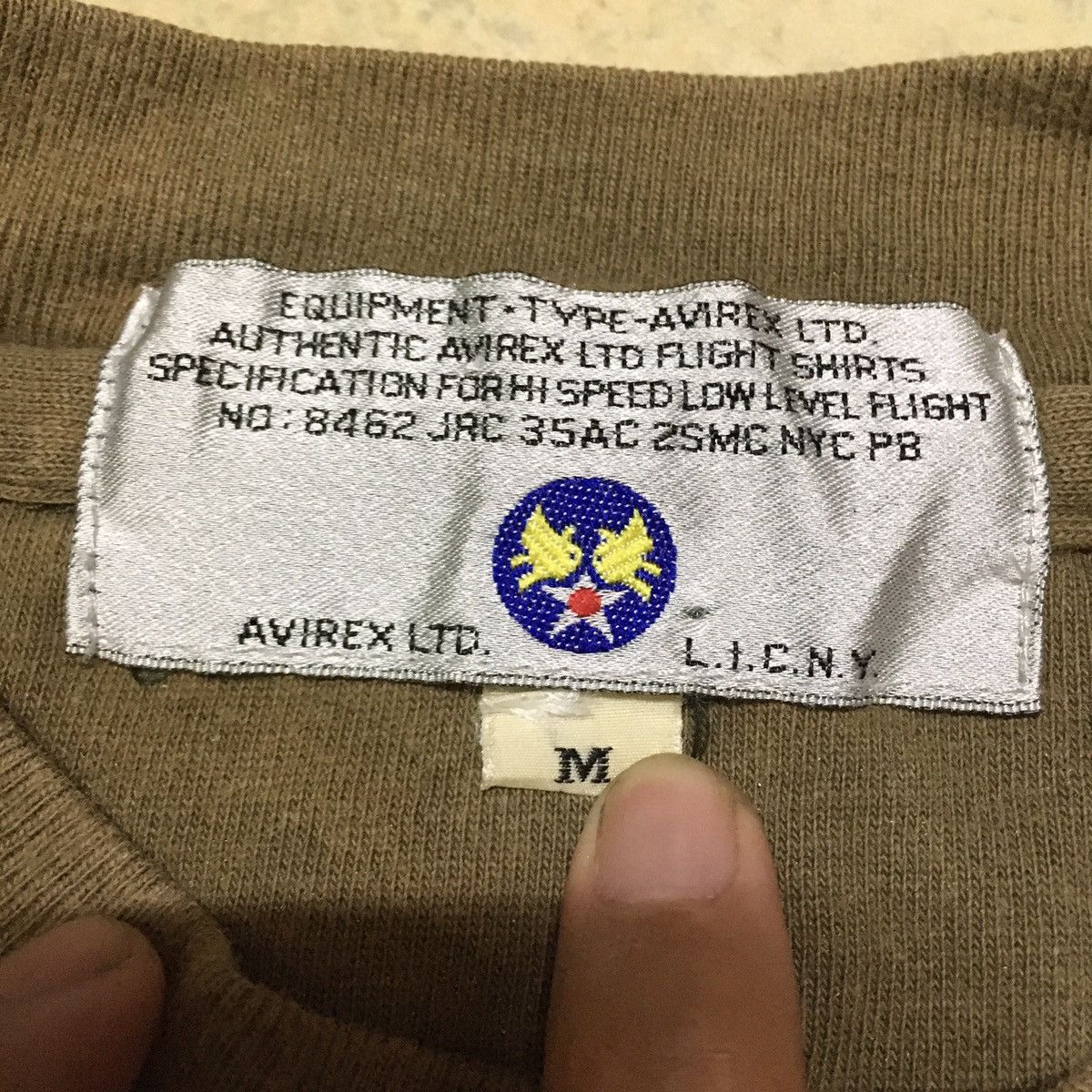 Avirex Vintage Avirex T Shirt Double Pockets Army Military Style Size US M / EU 48-50 / 2 - 6 Thumbnail