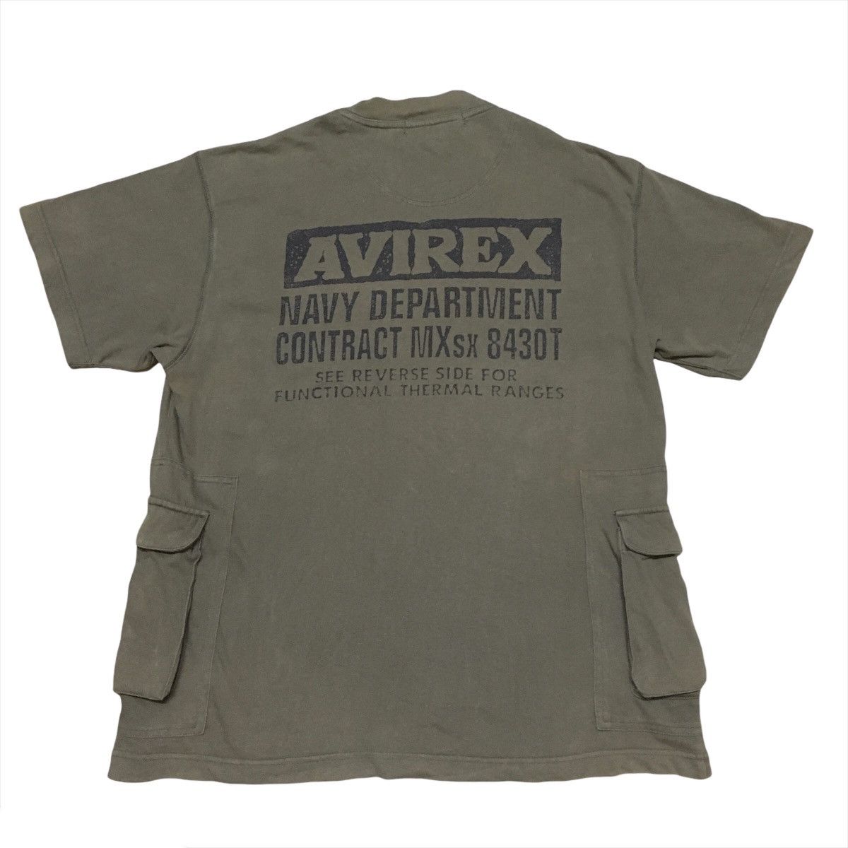 Avirex Vintage Avirex T Shirt Double Pockets Army Military Style Size US M / EU 48-50 / 2 - 1 Thumbnail
