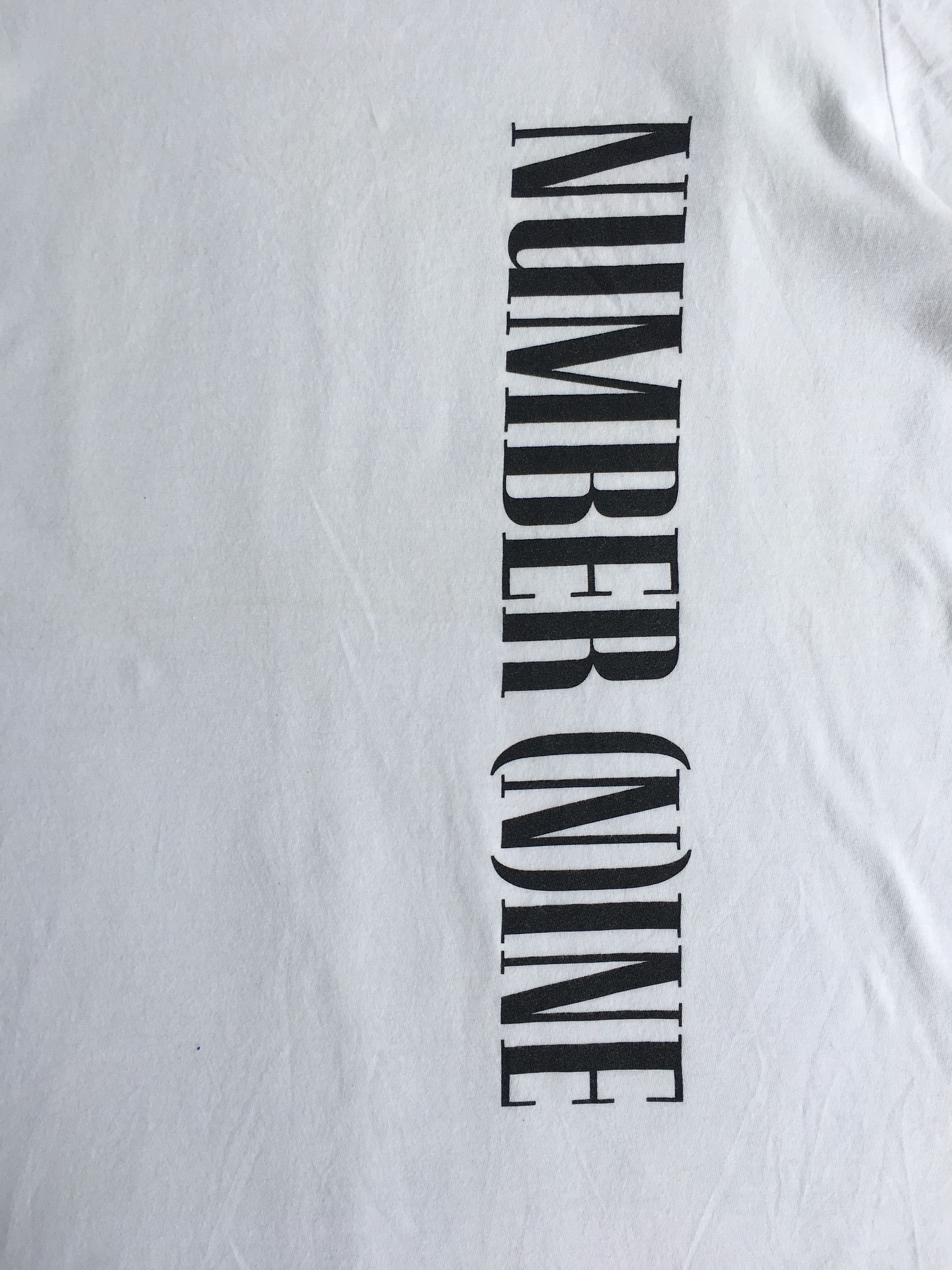 Number (N)ine Rare Number Nine Big Spellout White Tee Size US M / EU 48-50 / 2 - 5 Thumbnail