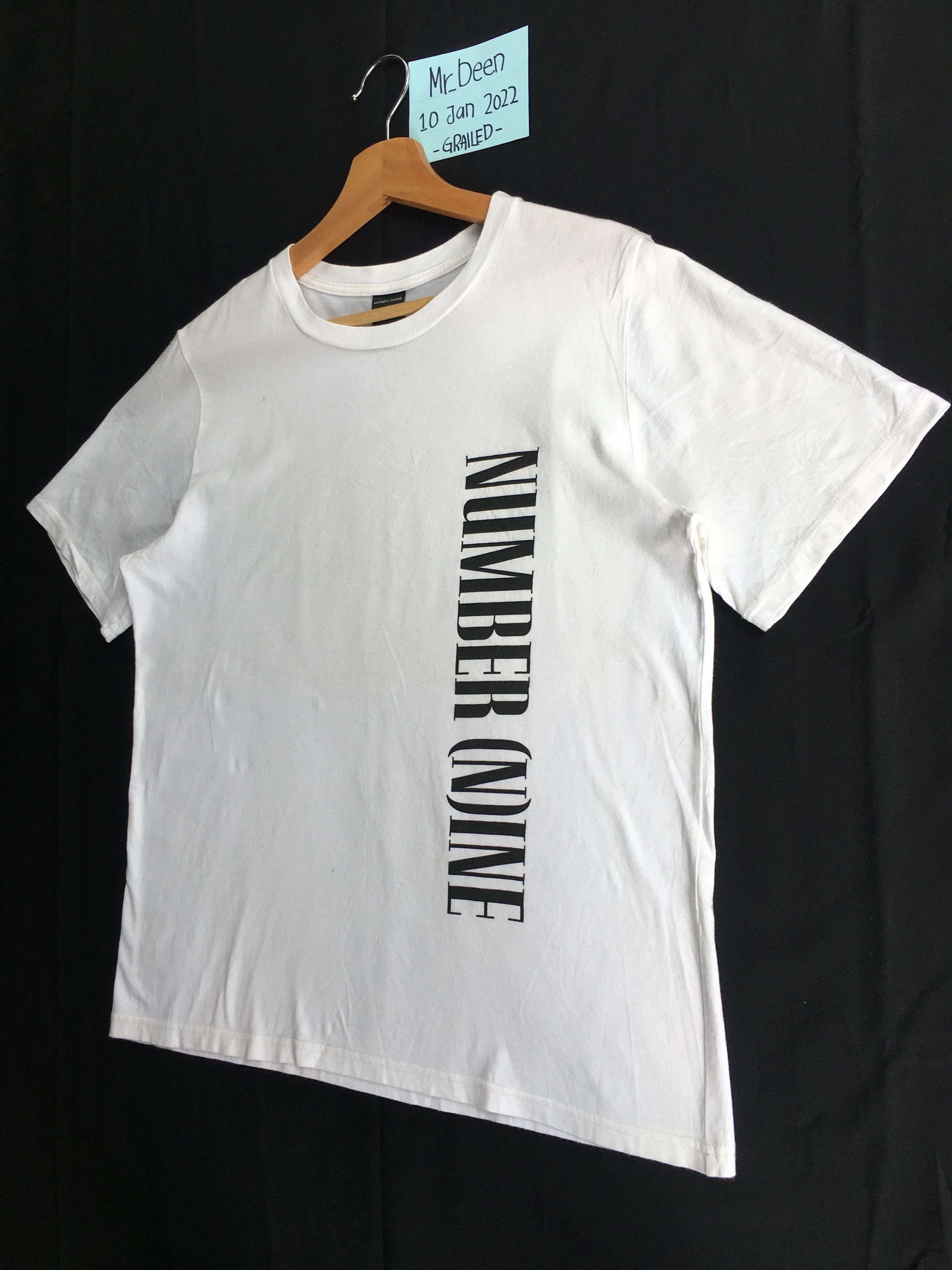 Number (N)ine Rare Number Nine Big Spellout White Tee Size US M / EU 48-50 / 2 - 2 Thumbnail